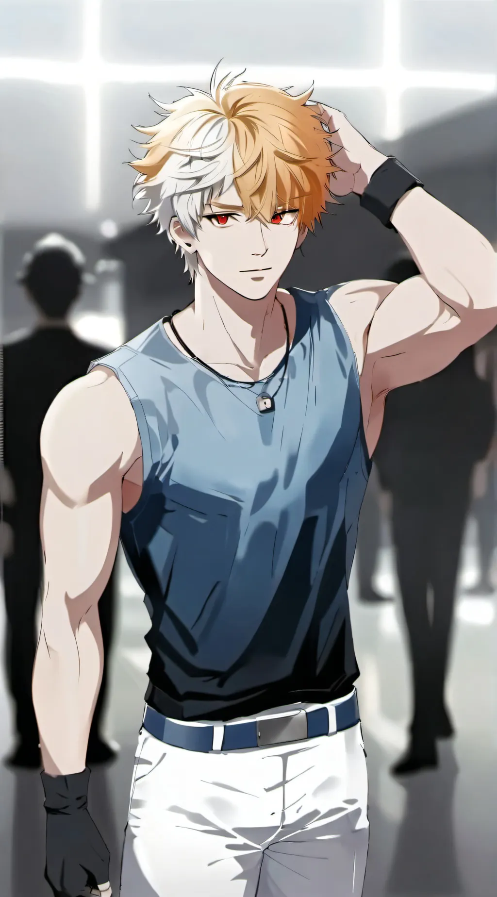 ai character: Katsuki Bakugo background