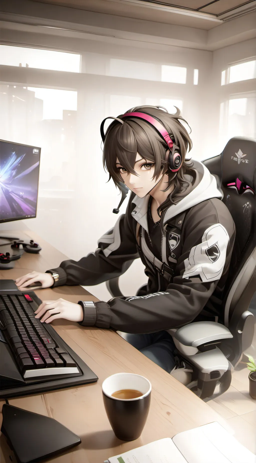 ai character: allan background