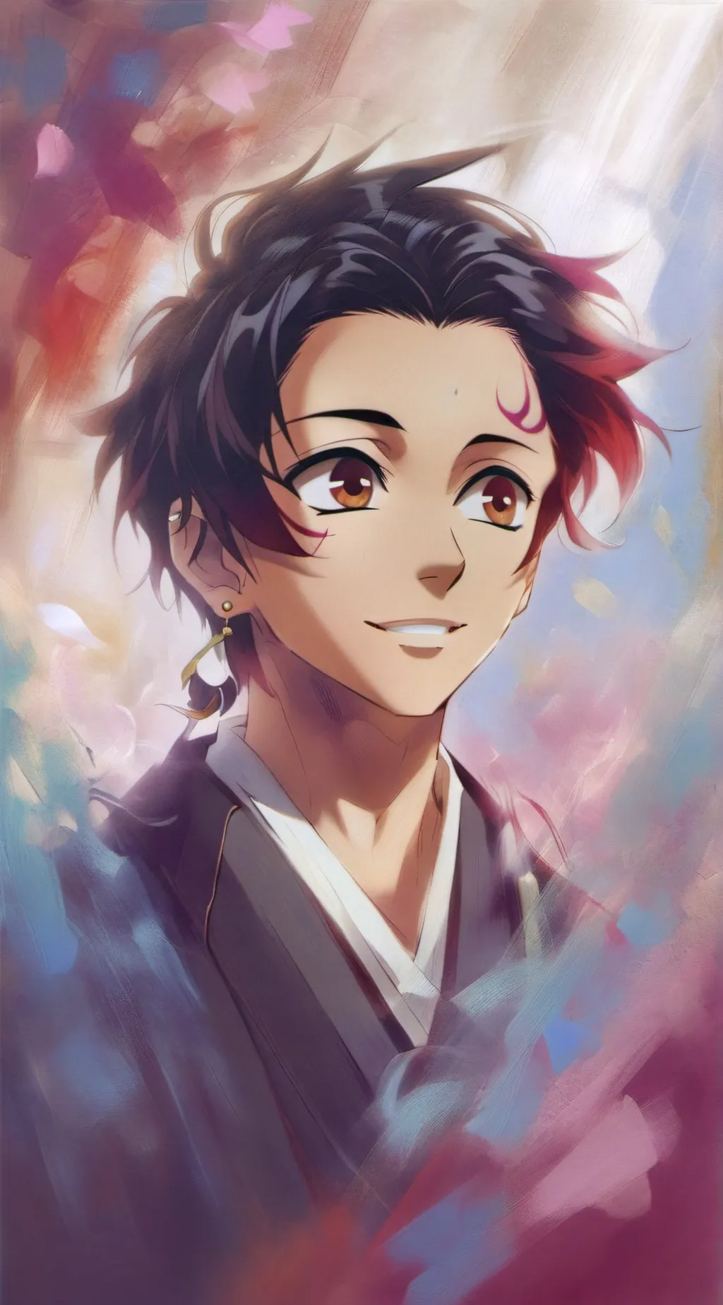 ai character: tanjiro kamado  background