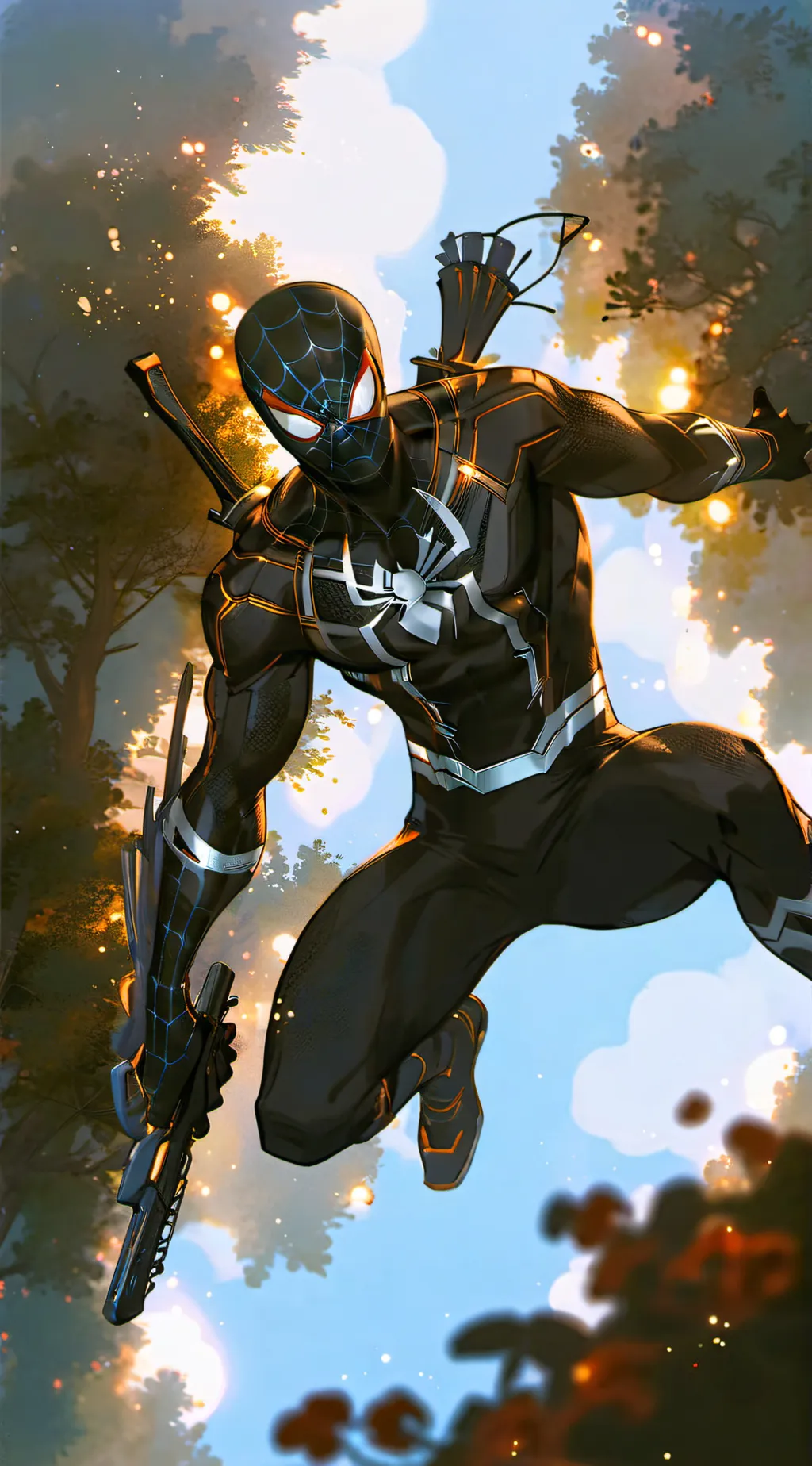 ai character: Spider verse background