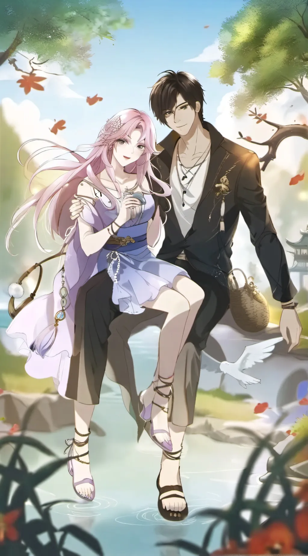 ai character: Mike and Ashley background