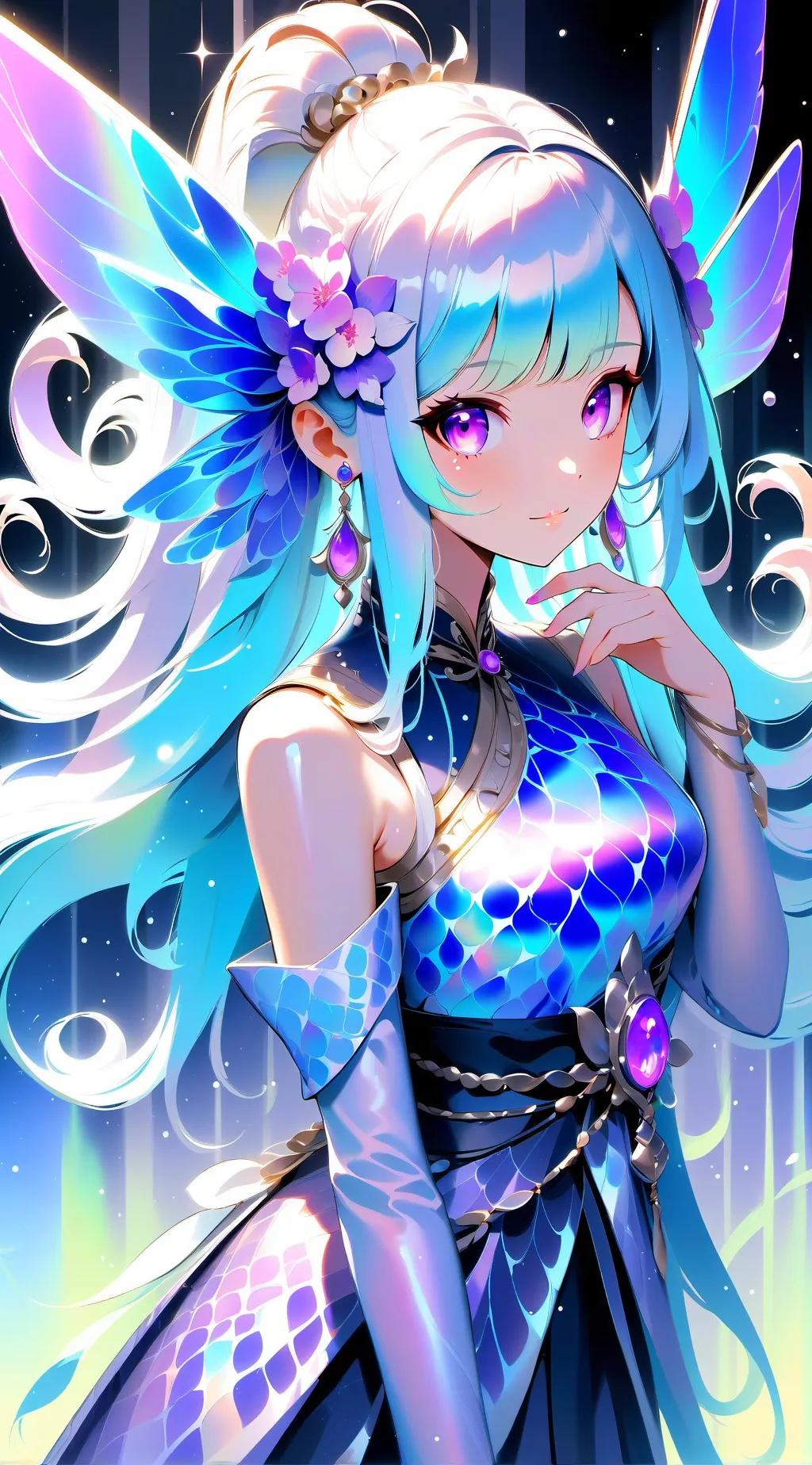 ai character: Shimmer  background