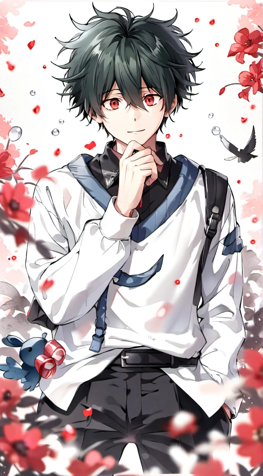 ai character: Deku background