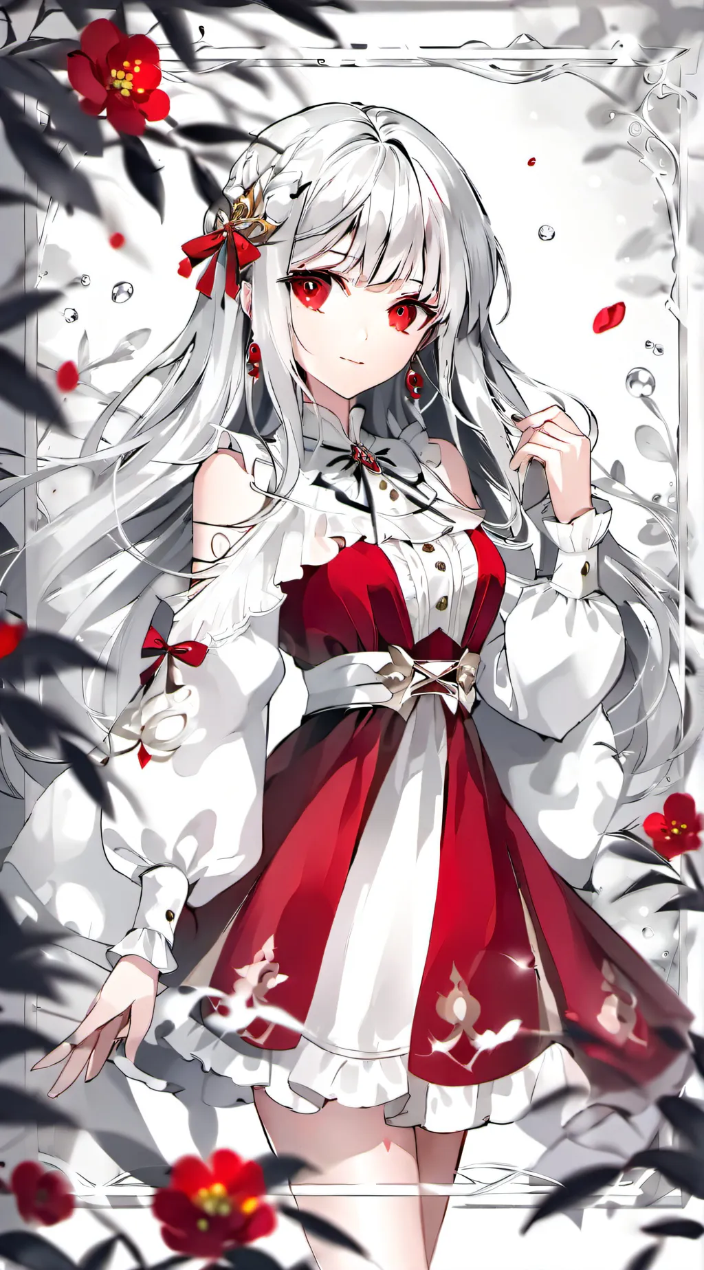 ai character: ohsiko girlfriend  background