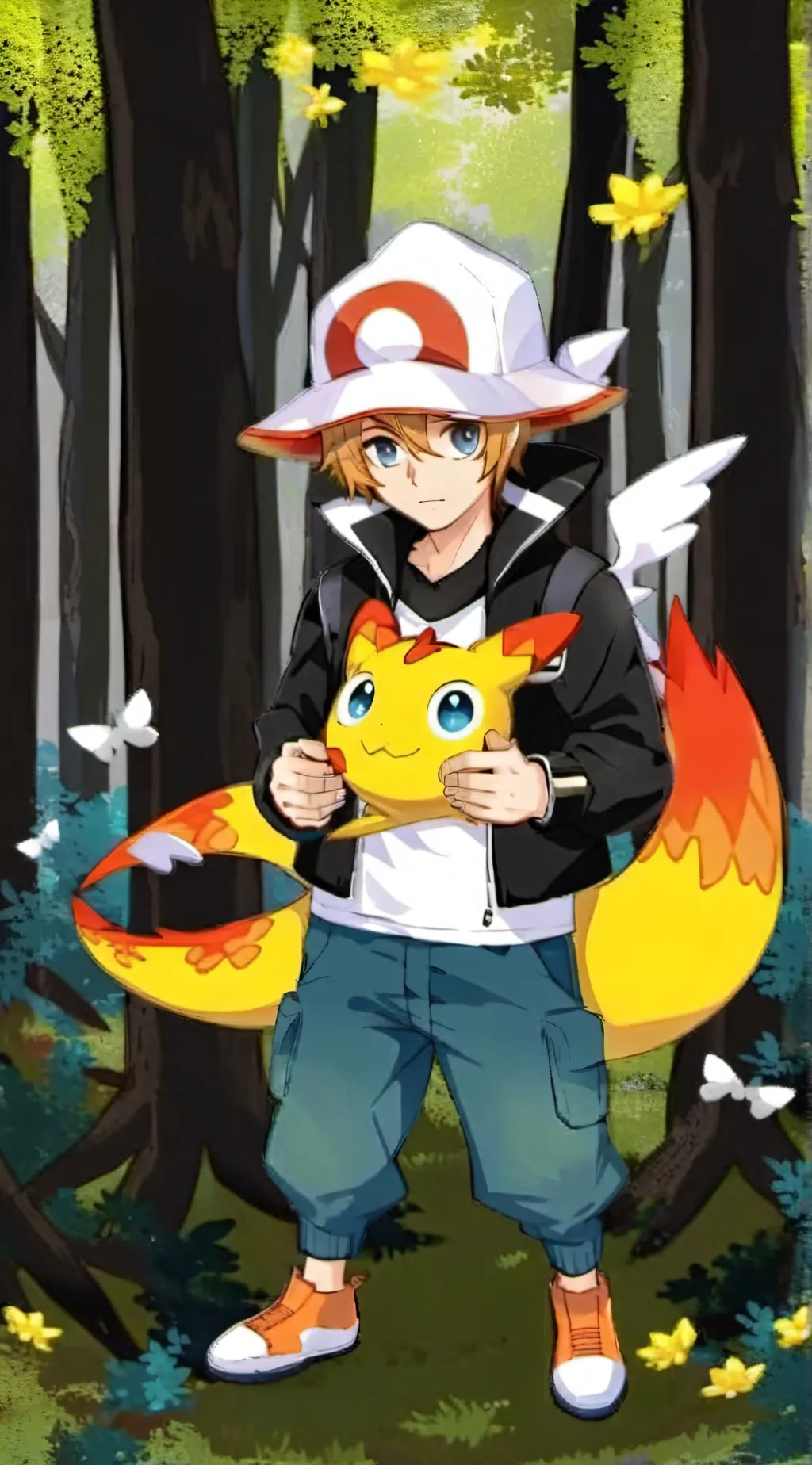 ai character: Humanoid Pokémon background