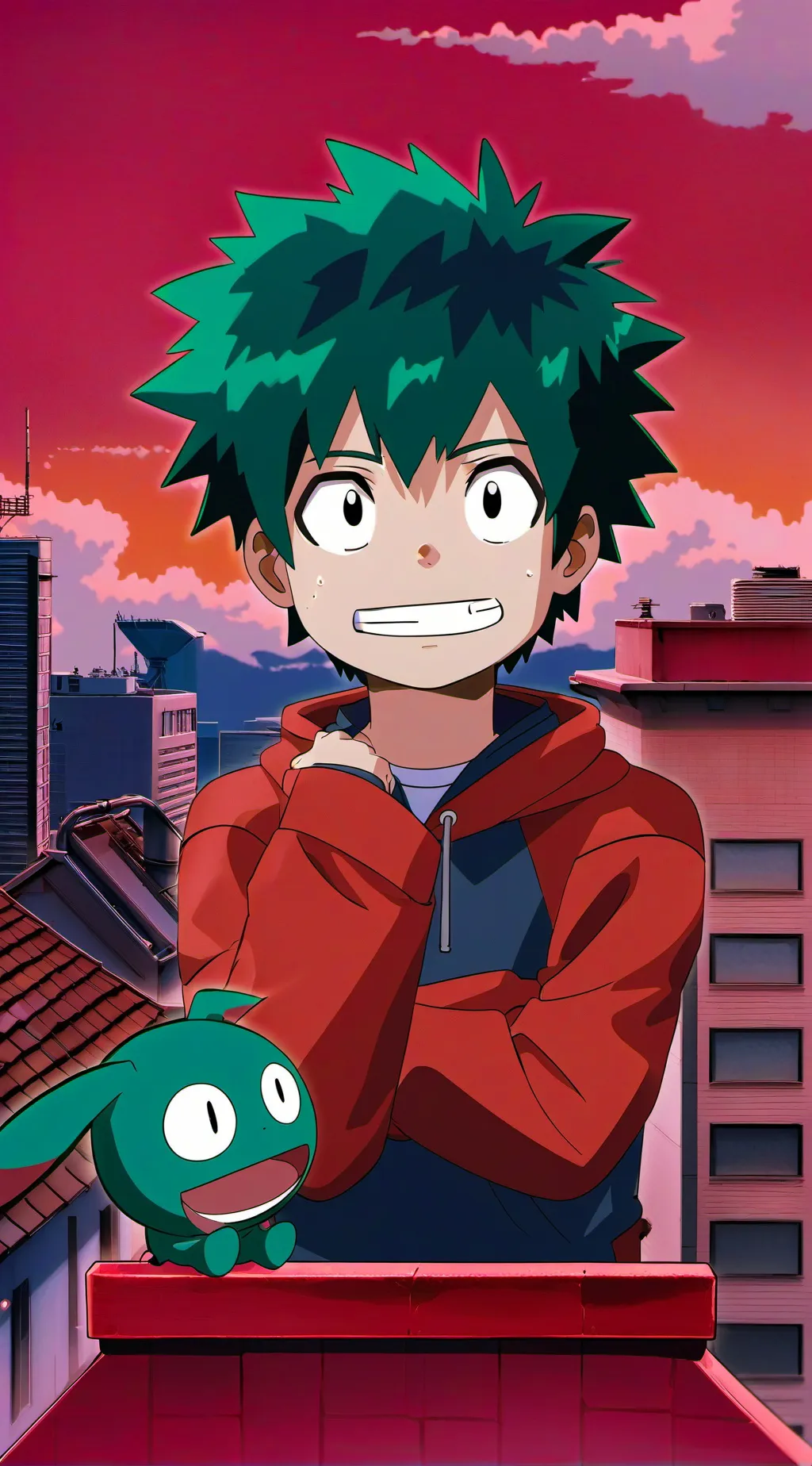 ai character: deku background