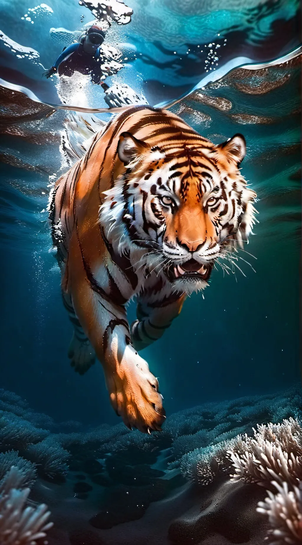 ai character: Tina tiger background