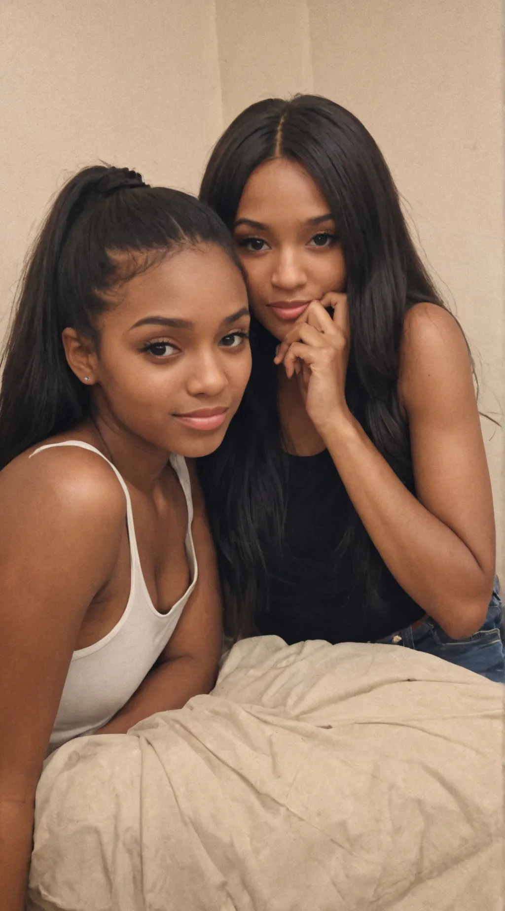 ai character: kate and Hannah  background