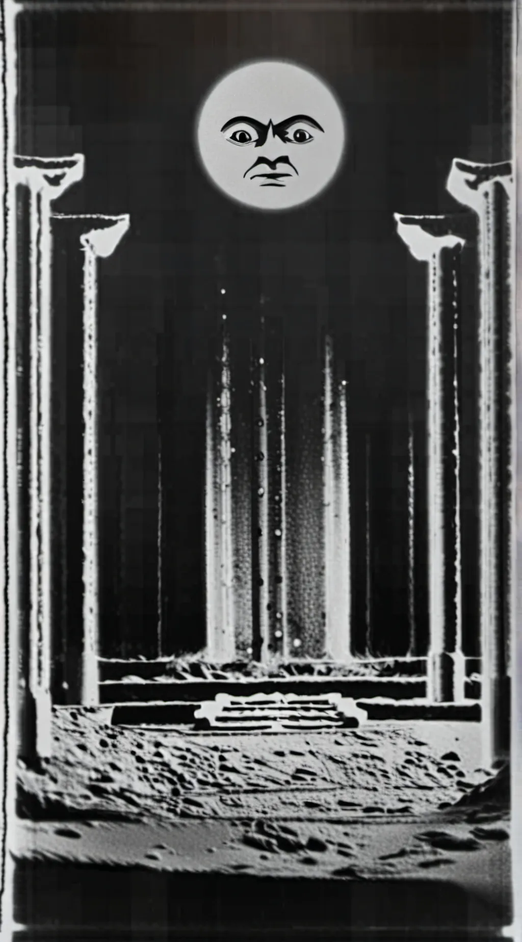 ai character: The Moon 1898. background