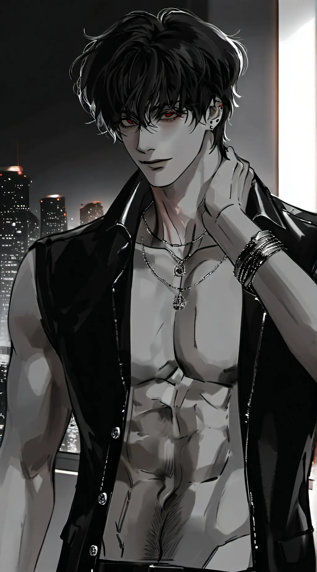 ai character: +,zael,+ background