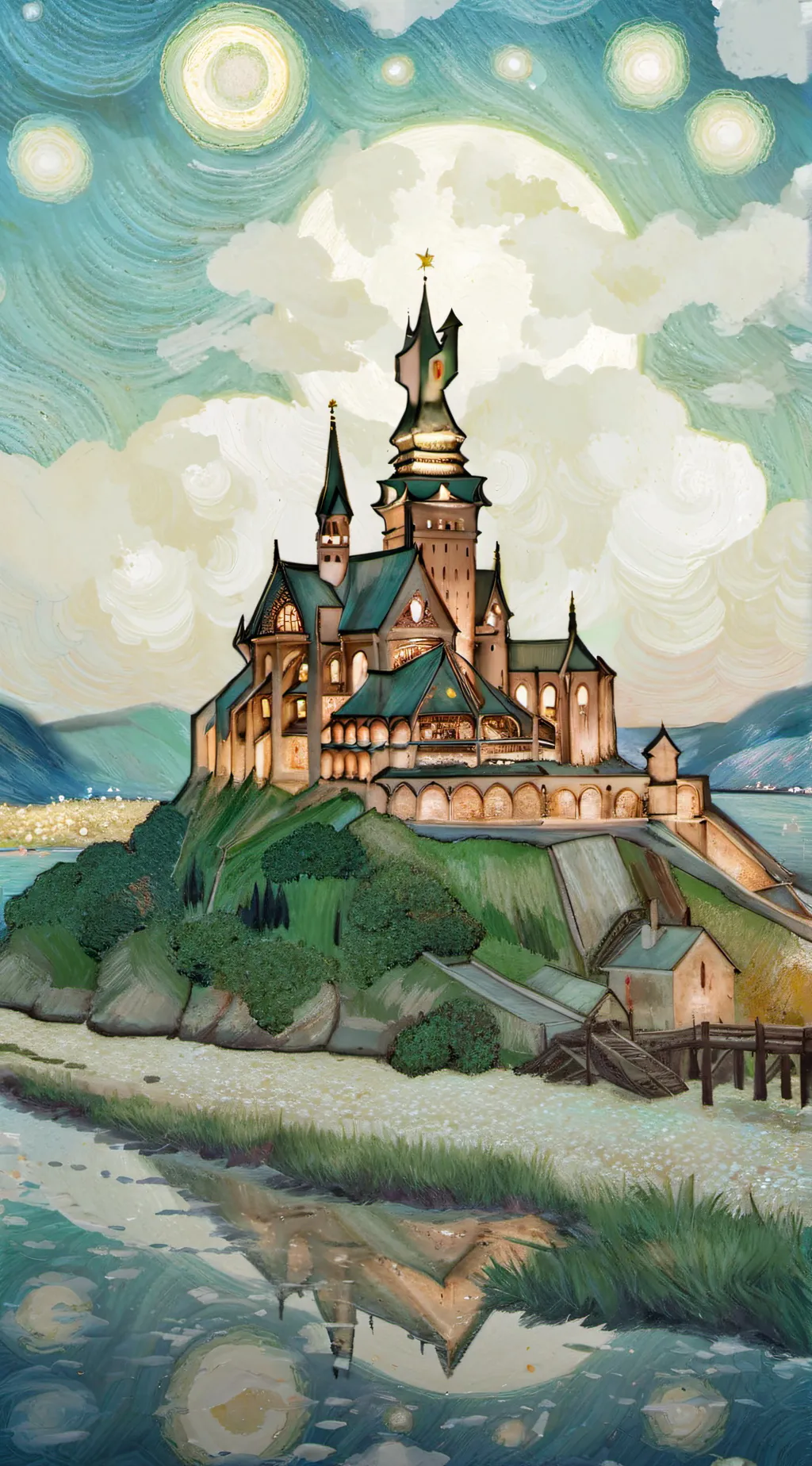 ai character: Hogwarts  background