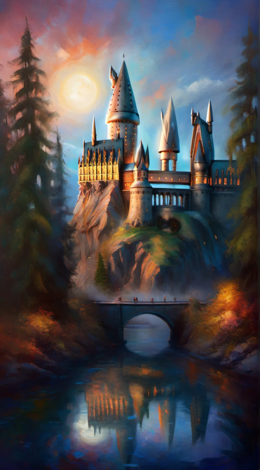 ai character: Hogwarts  background