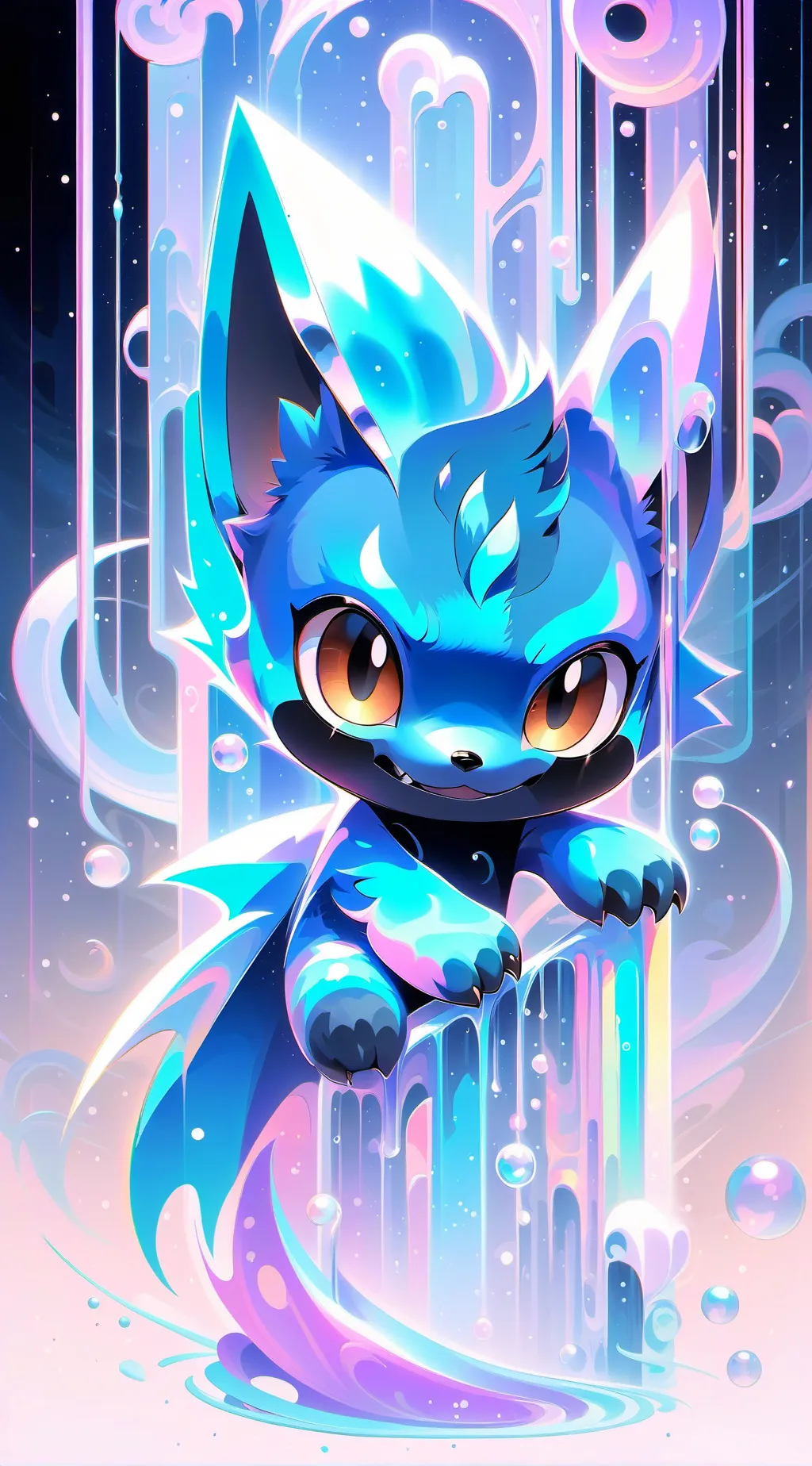 ai character: bluey background