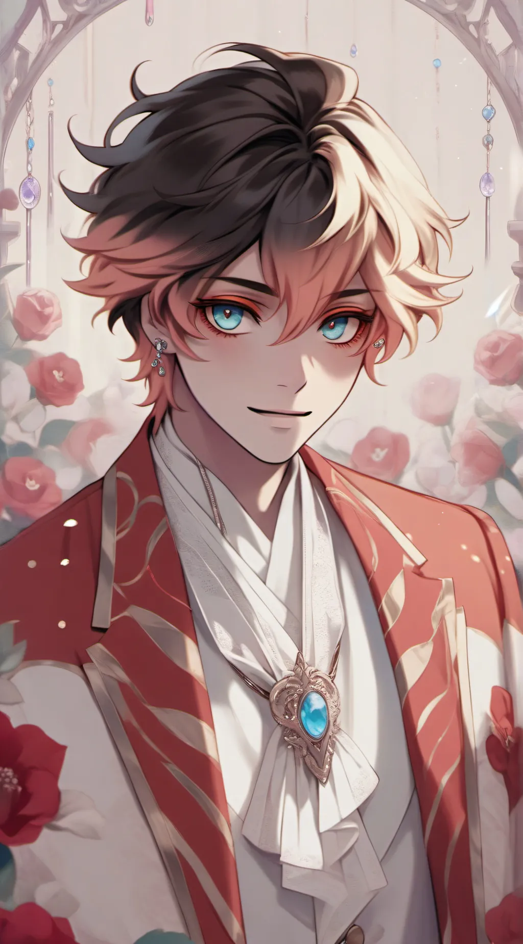 ai character: furry boy  background