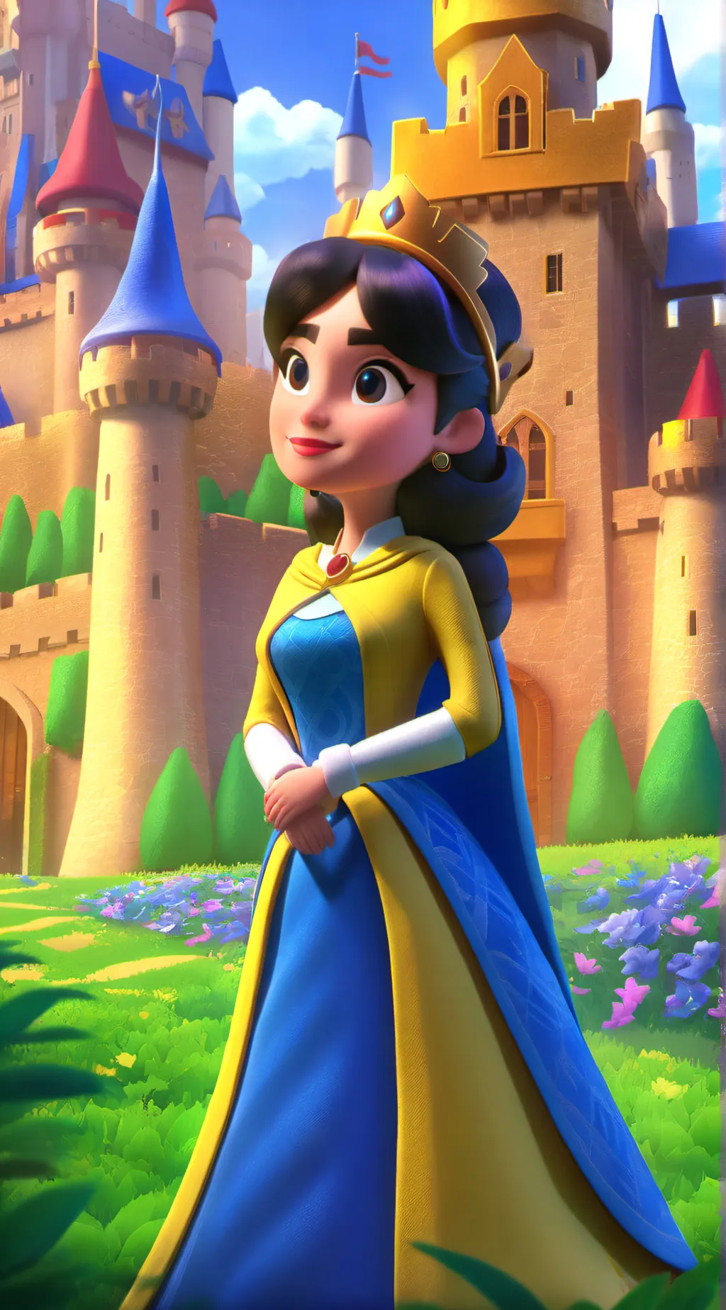 ai character: Aurora  background