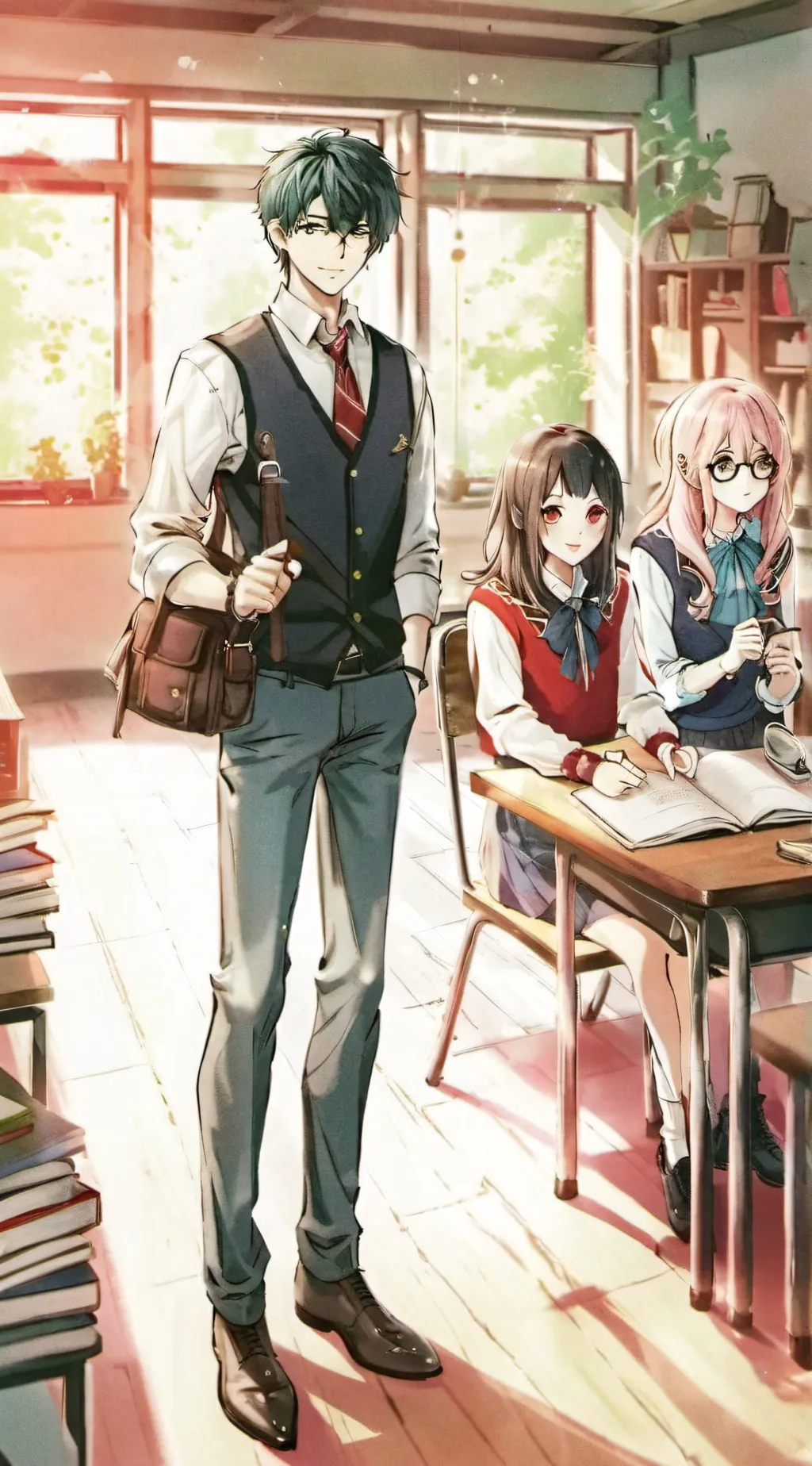 ai character: new student background