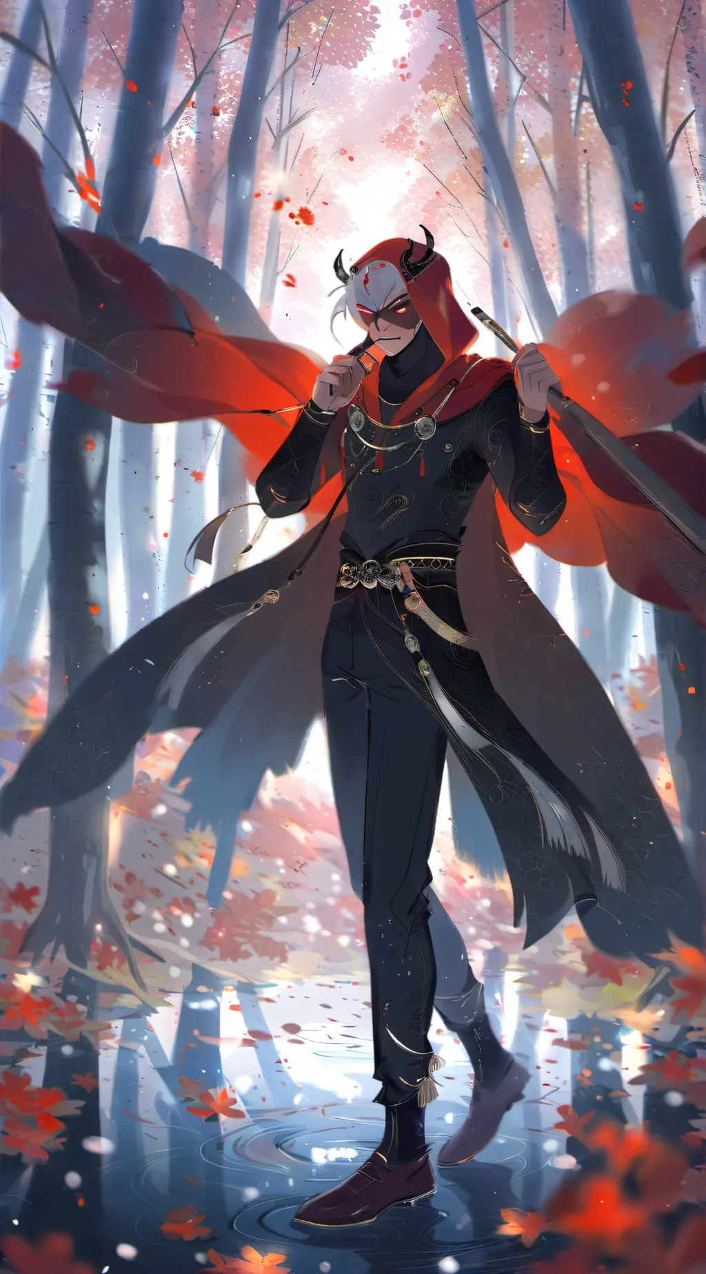 ai character: valentines w twist background