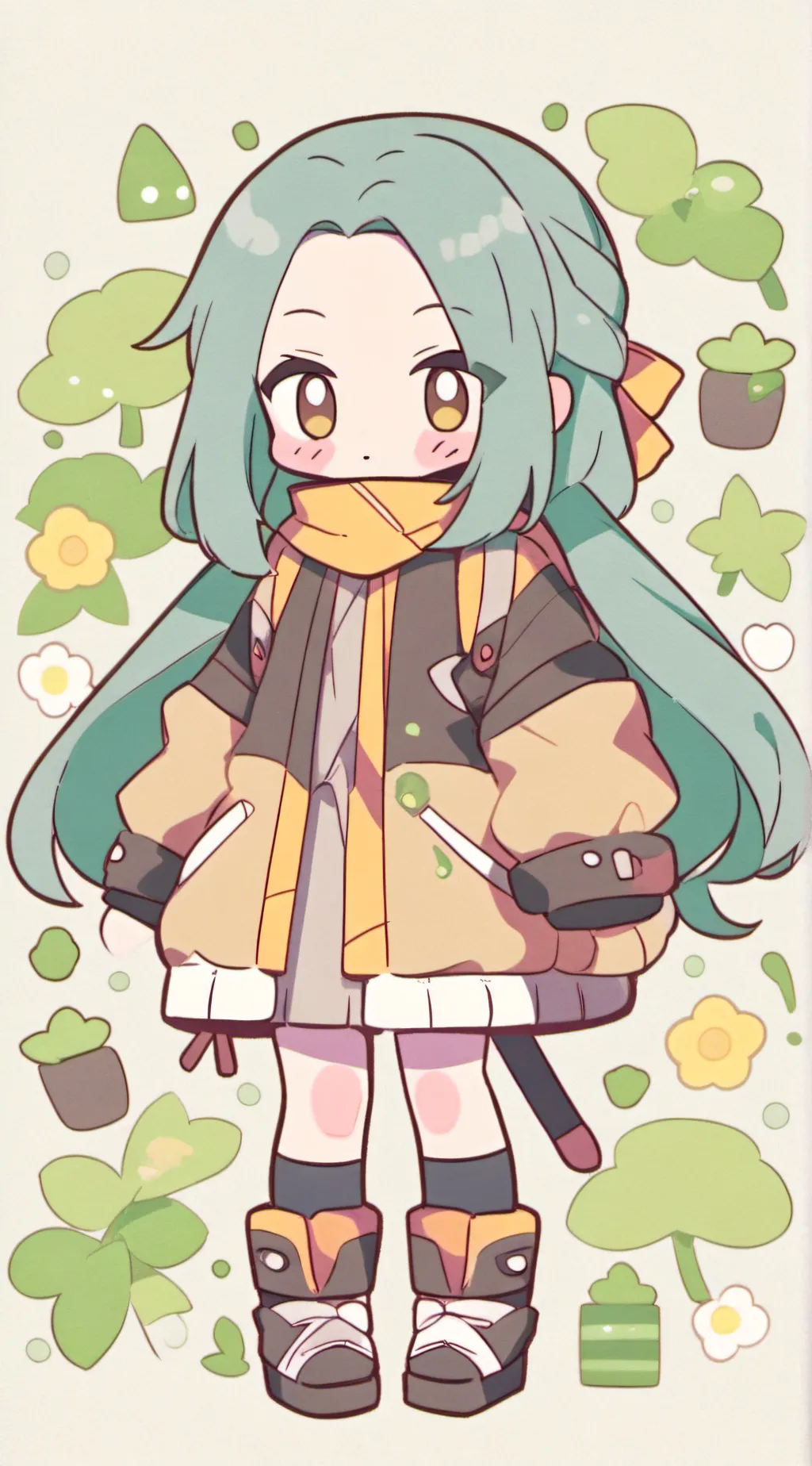 ai character: Chibi Naiomi background