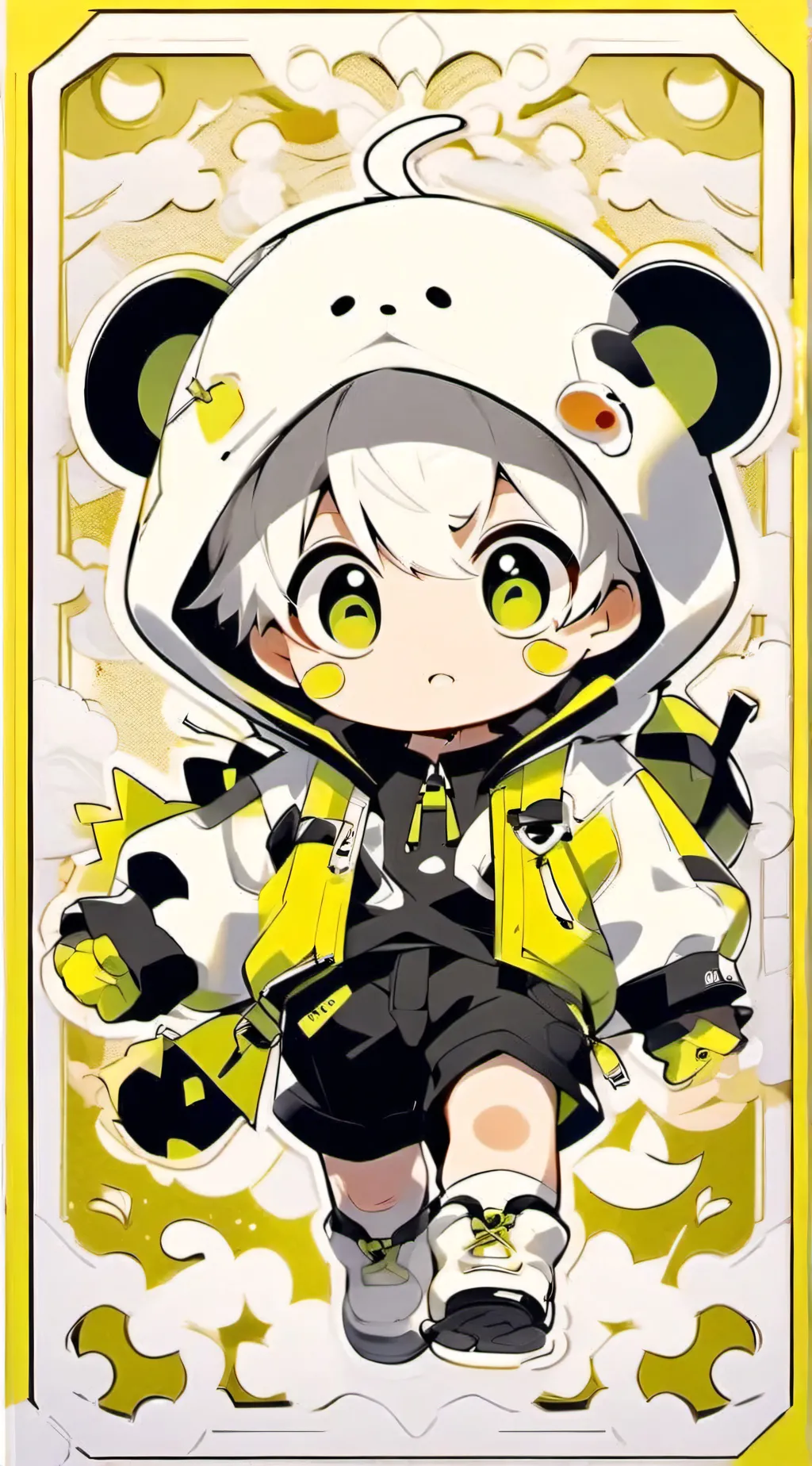 ai character: Panda background