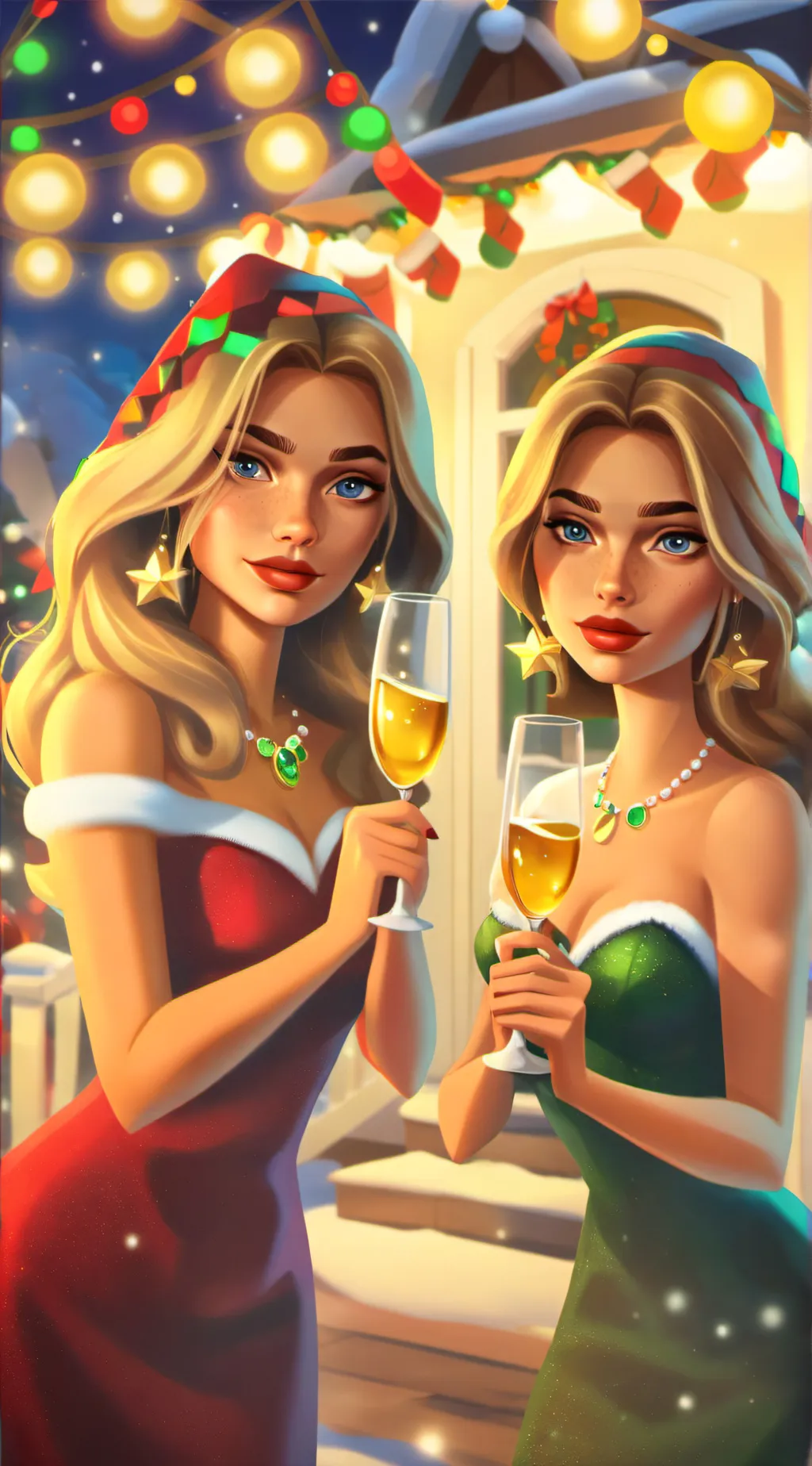 ai character: The Popular Gals background