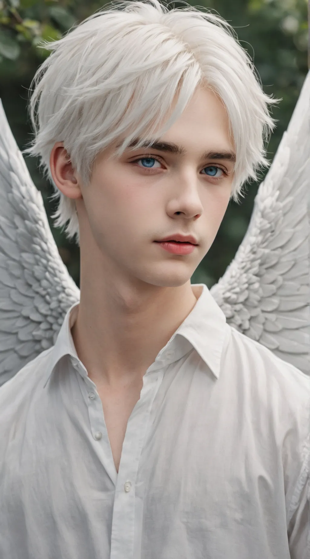 ai character: angel and devil  background