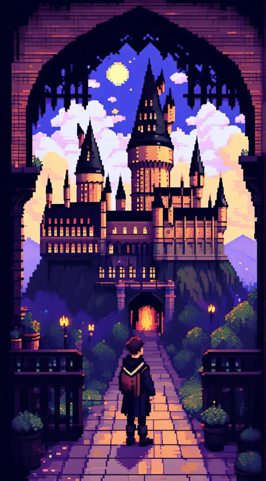 ai character: hogwarts background