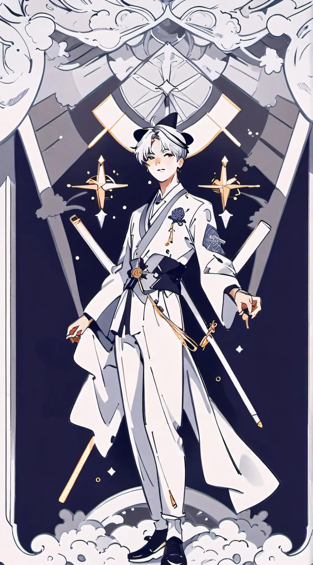 ai character: Treasure  background