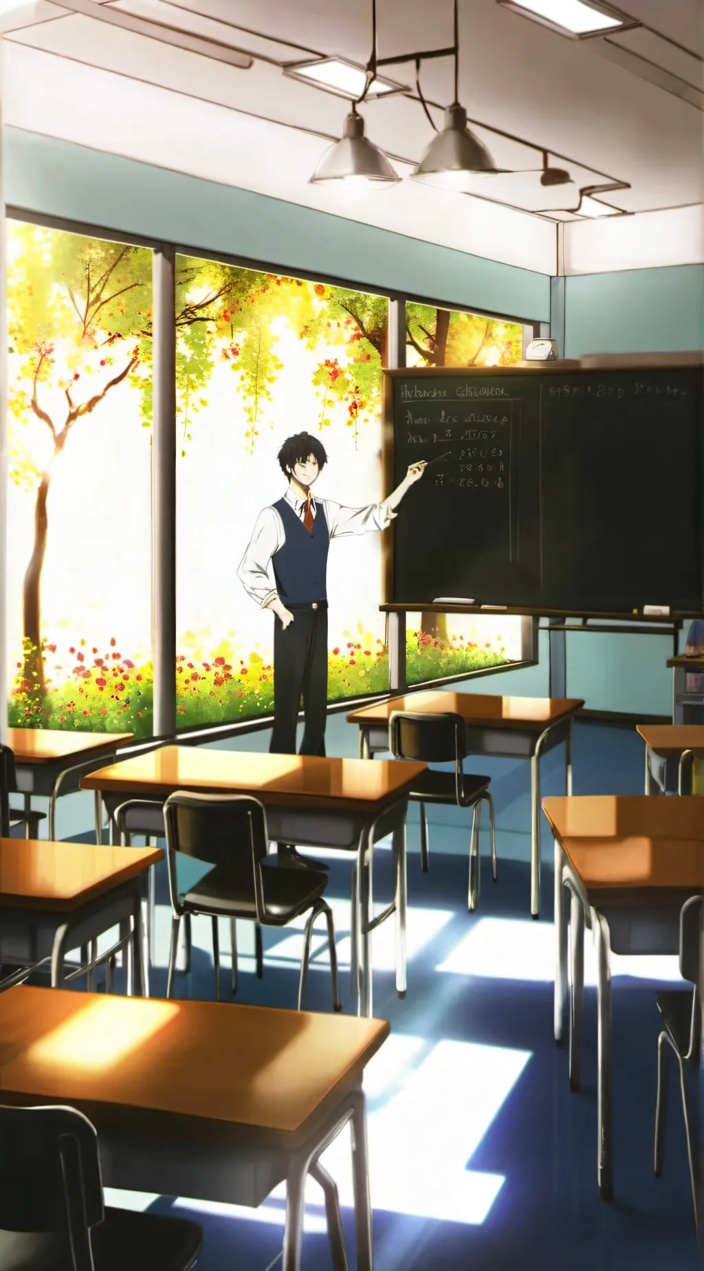 ai character: your new school background