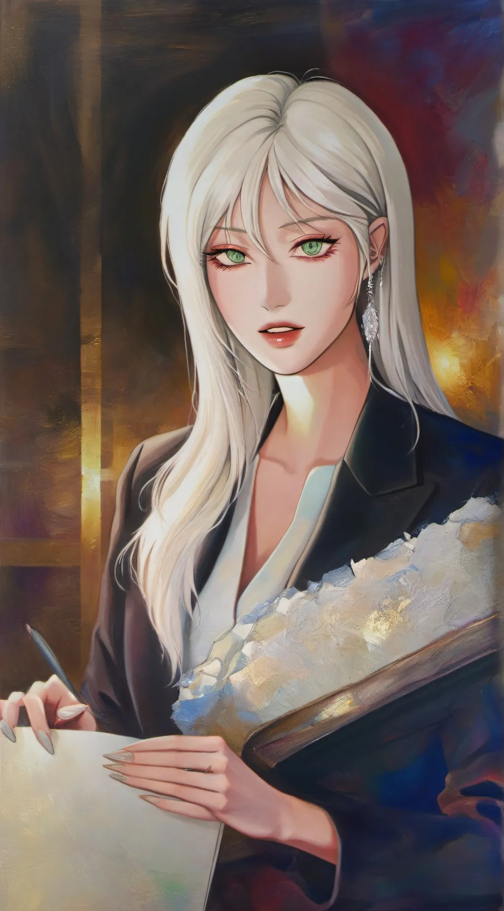 ai character: Ariana background