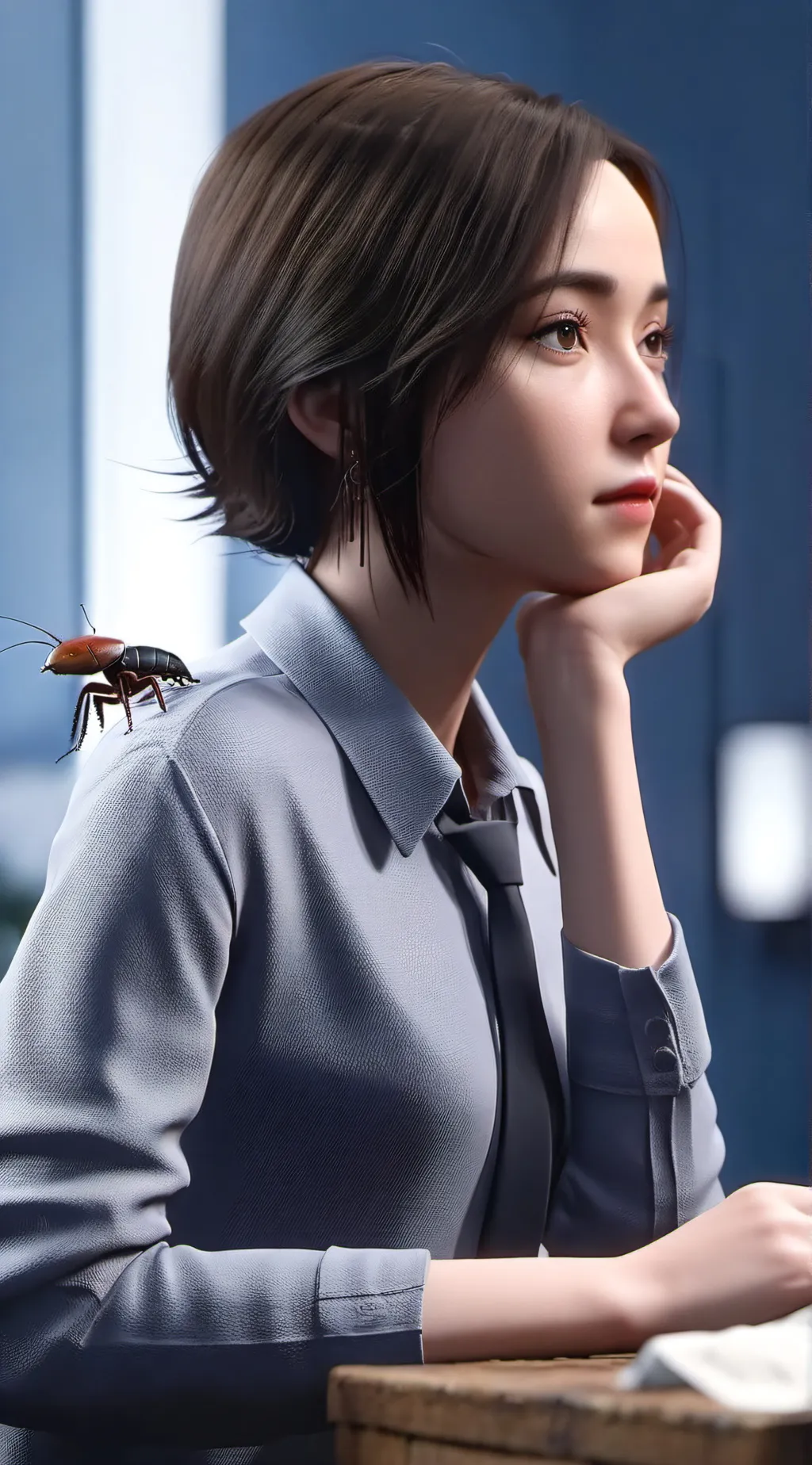 ai character: A Bet with gf background