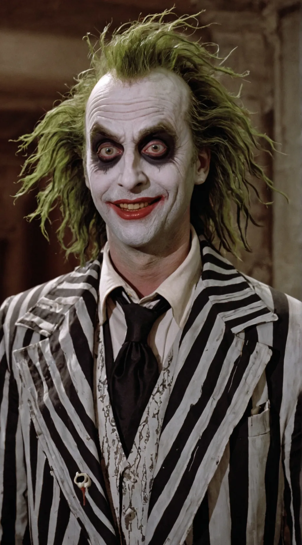 ai character: Beetlejuice  background