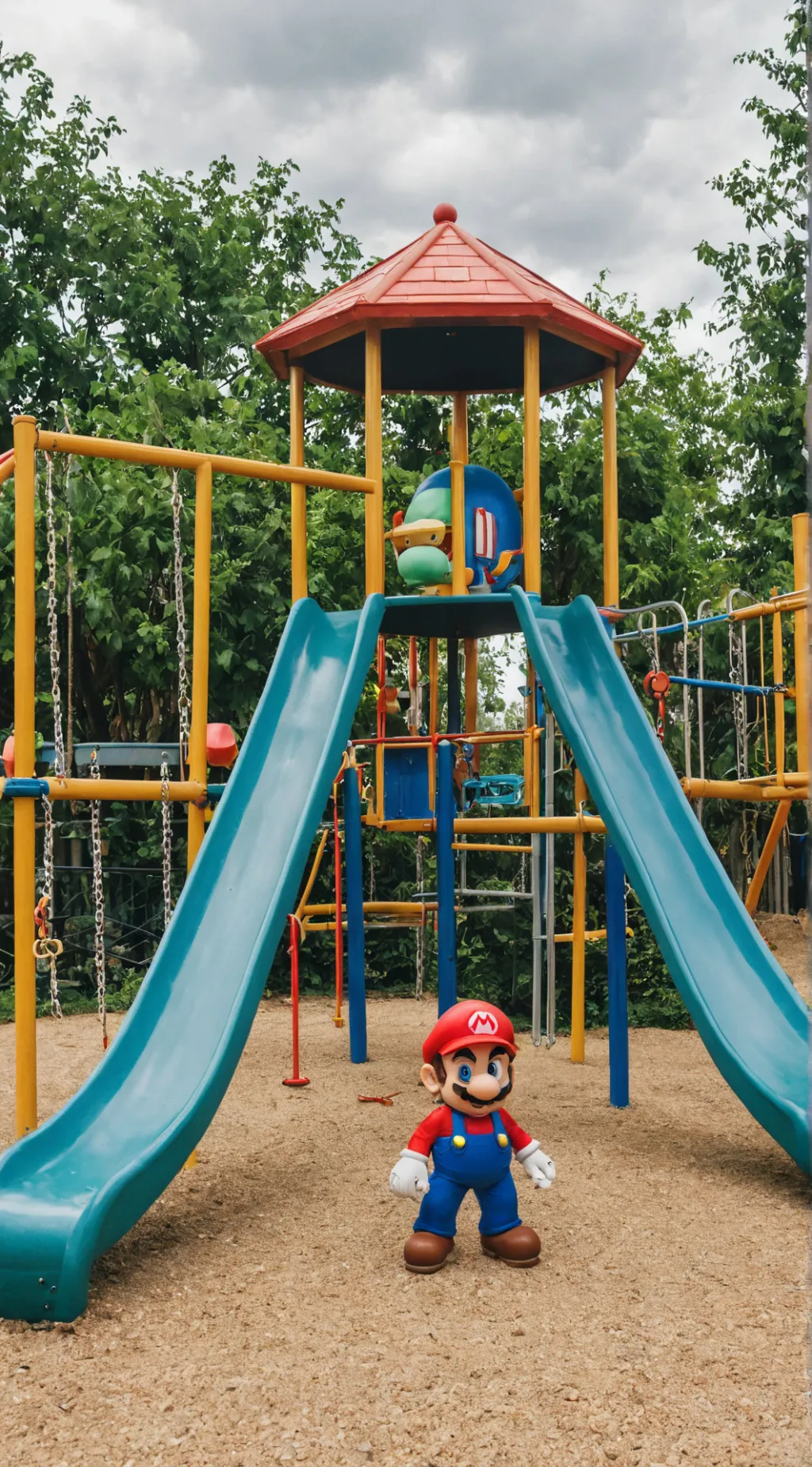 ai character: Stupid Mario. background