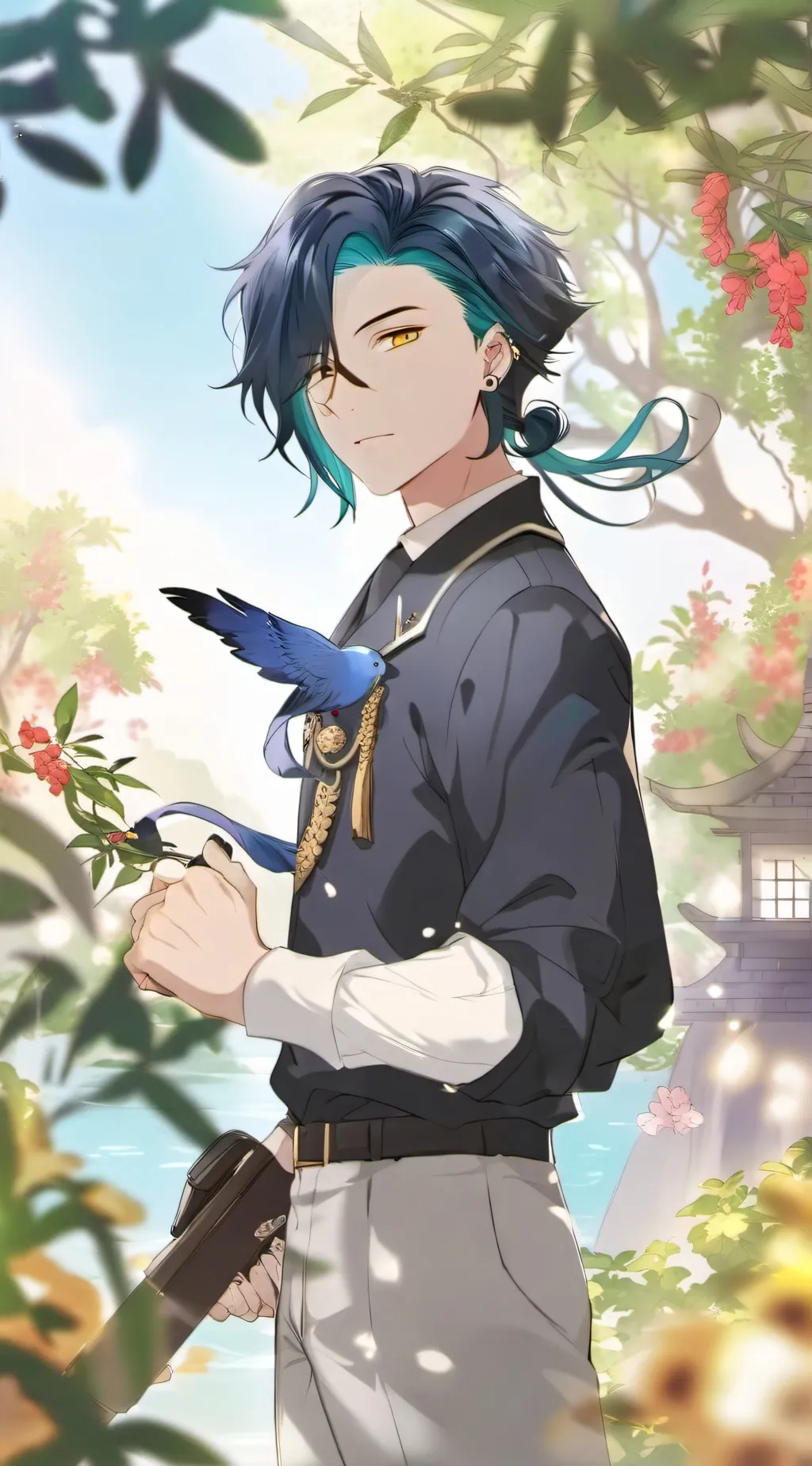 ai character: Muichiro and you background