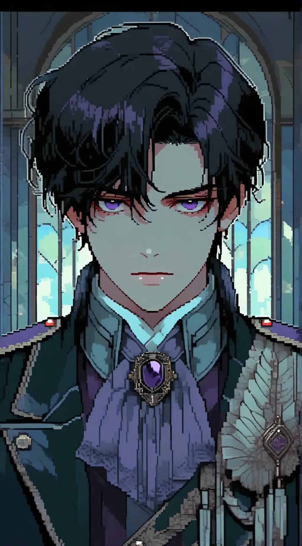 ai character: A_D background