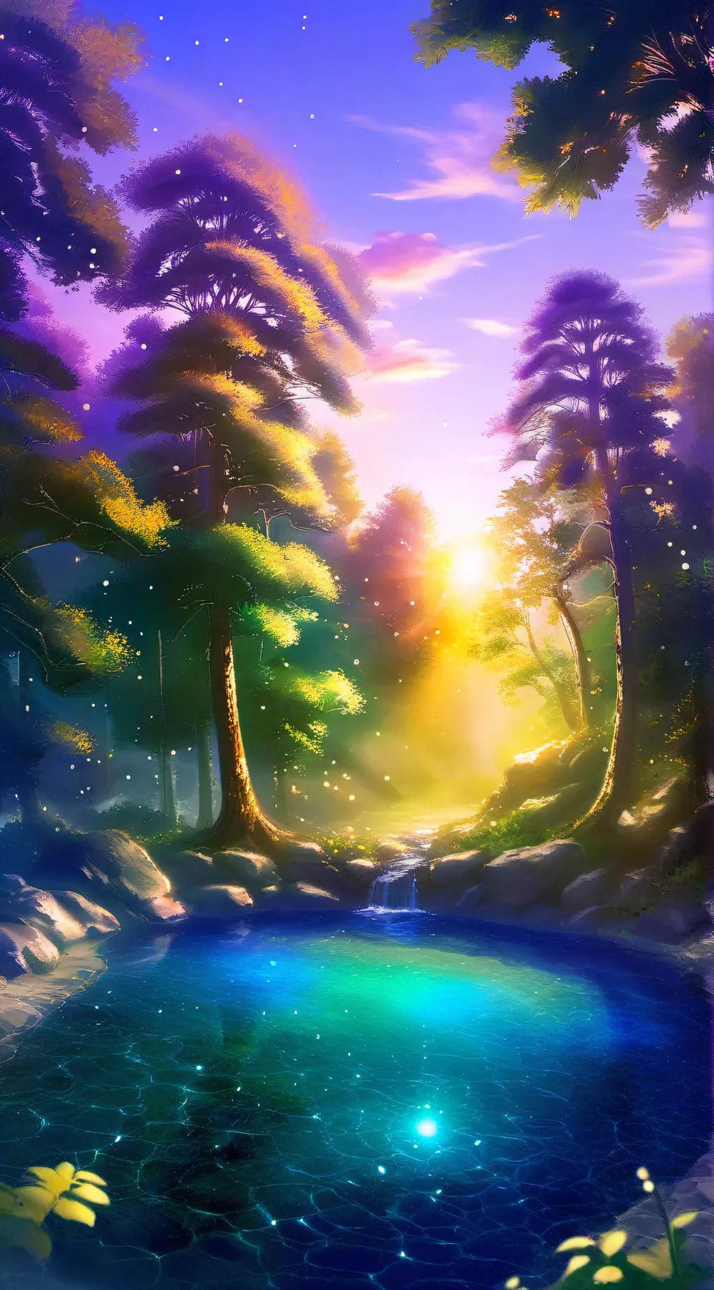 ai character: Mha Hotsprings background