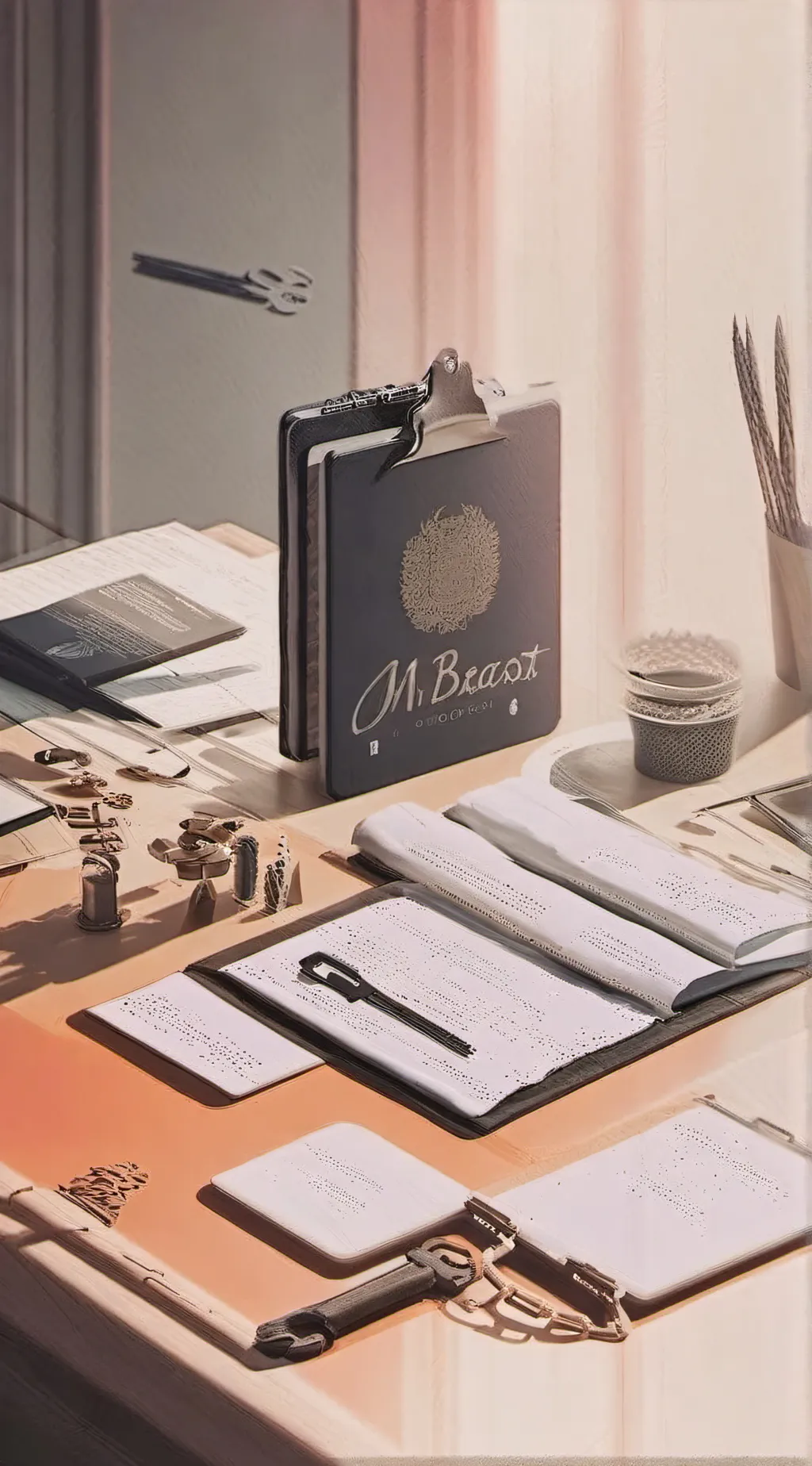 ai character: Mr. Breast test background