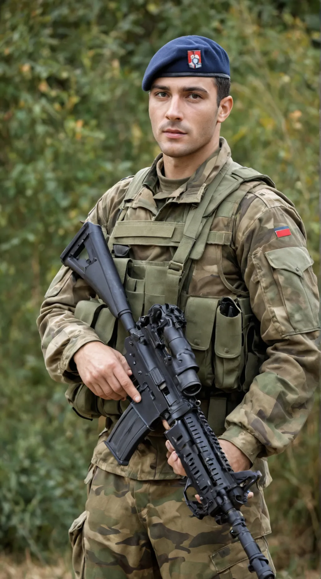 ai character: Filres macoron background