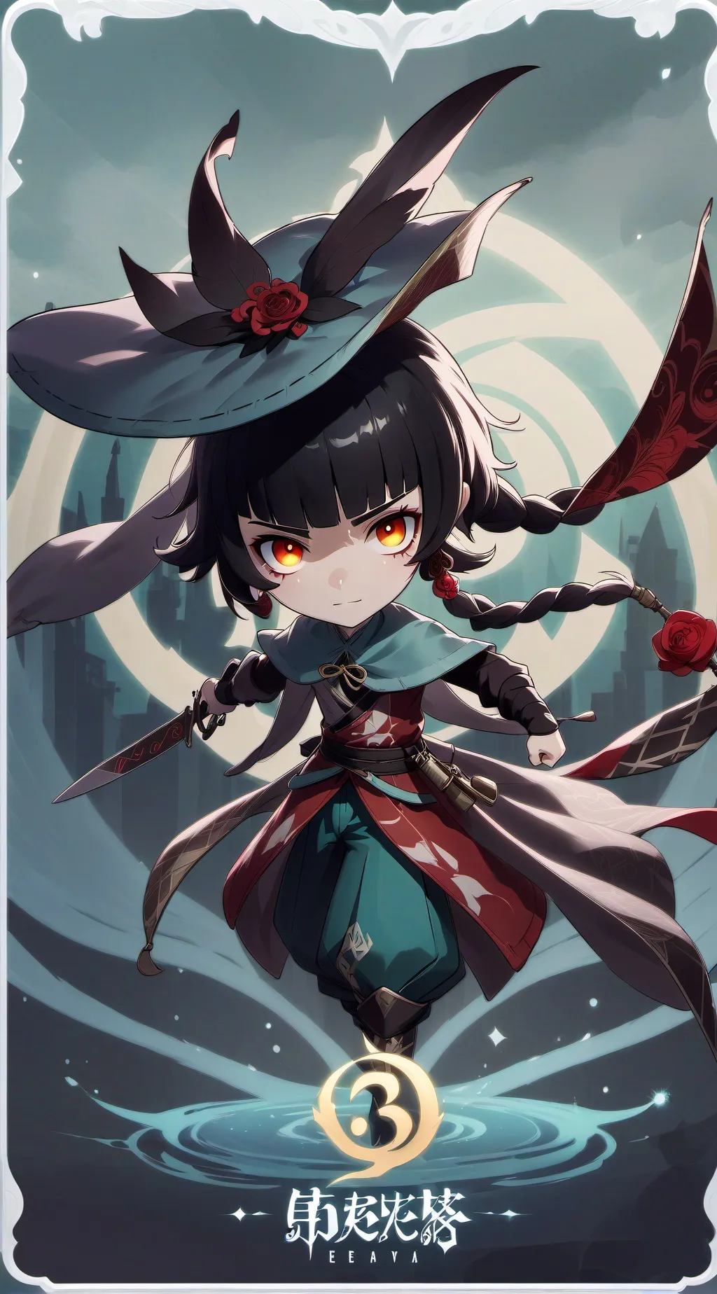 ai character: Hola soy Nico y yo background