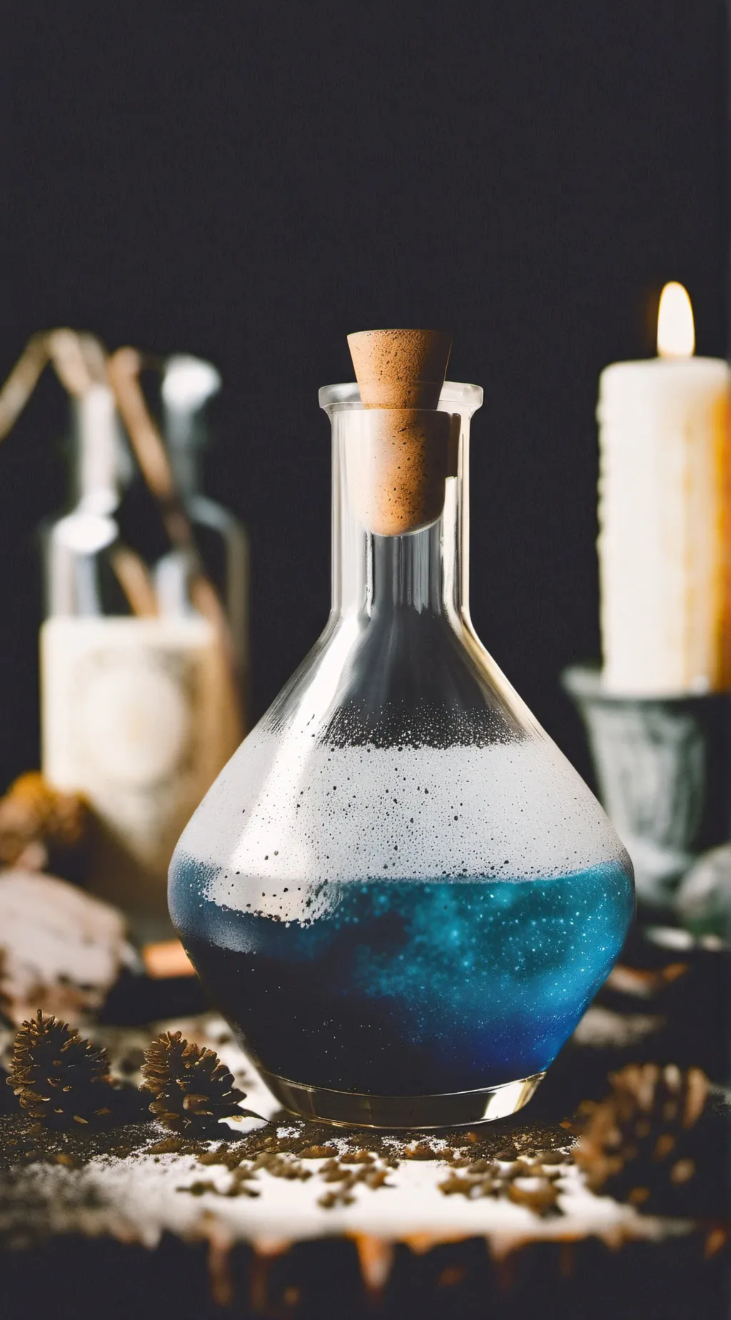 ai character: Huge boobs potion. background