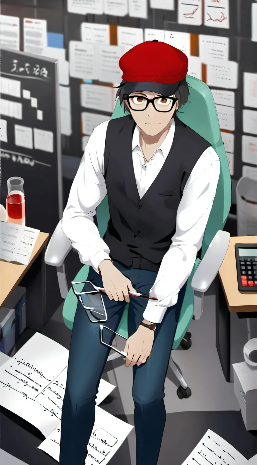 ai character: Baldy background