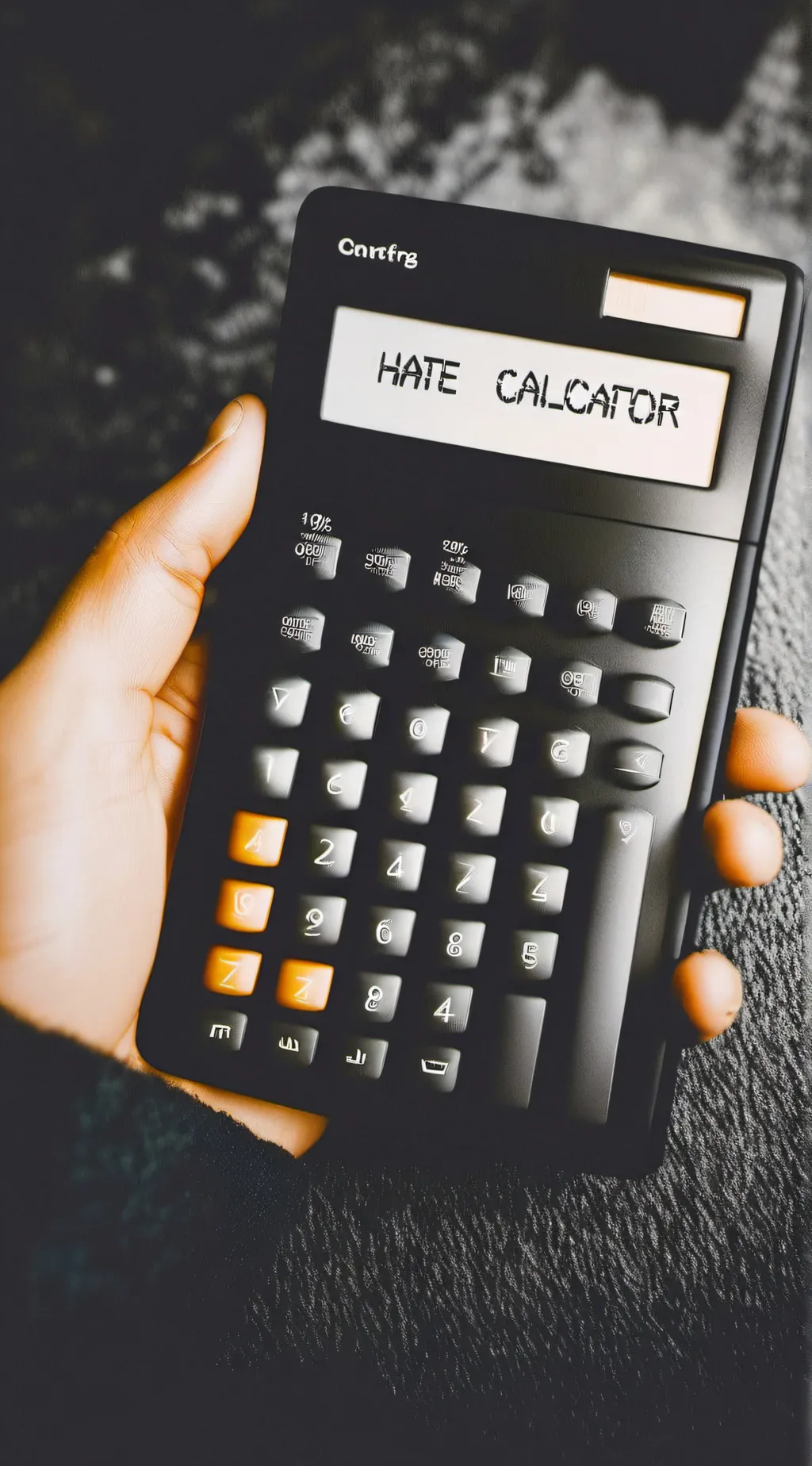 ai character: hate calculator background