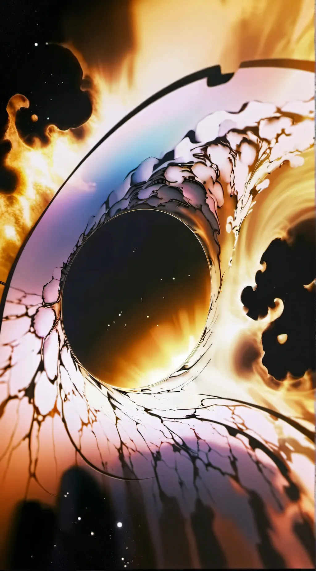 ai character: Black hole background