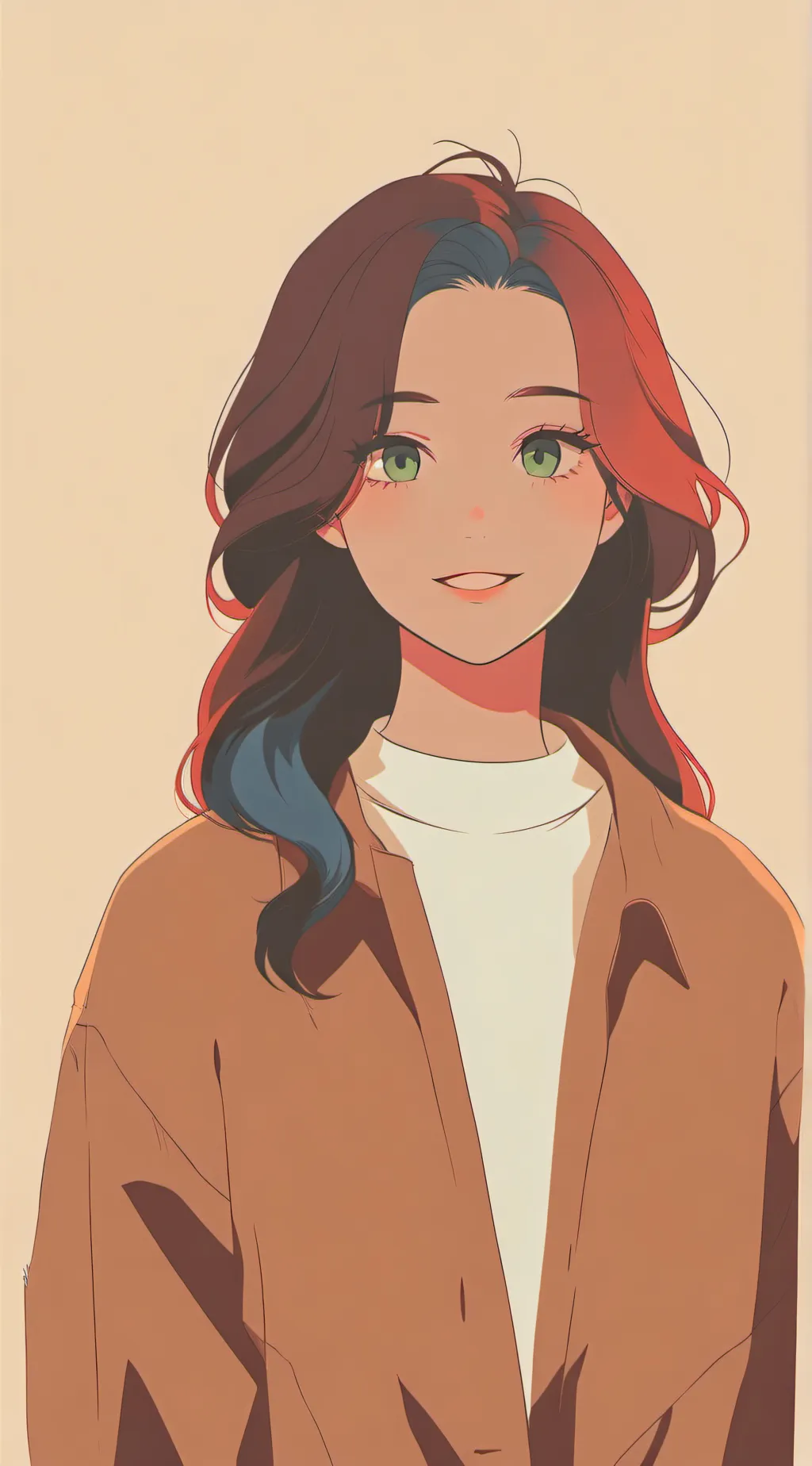 ai character: Vivian Black background