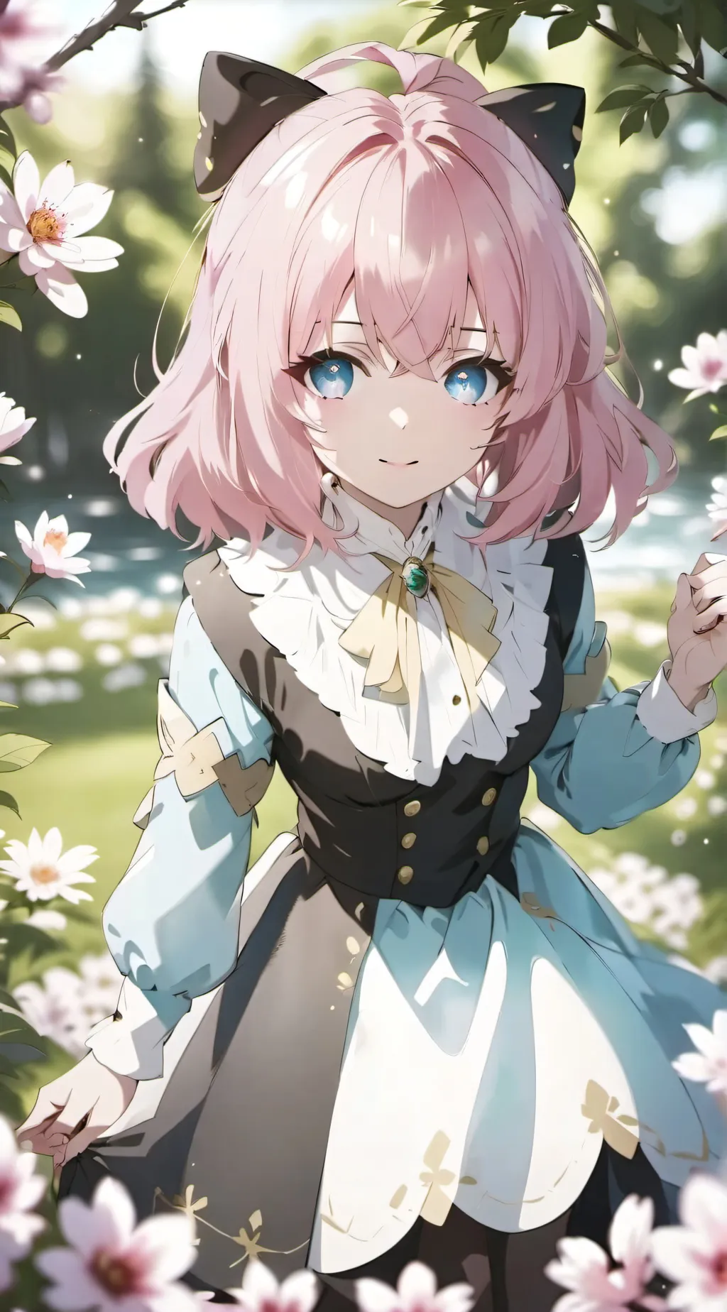 ai character: Pinki(sprunki) background