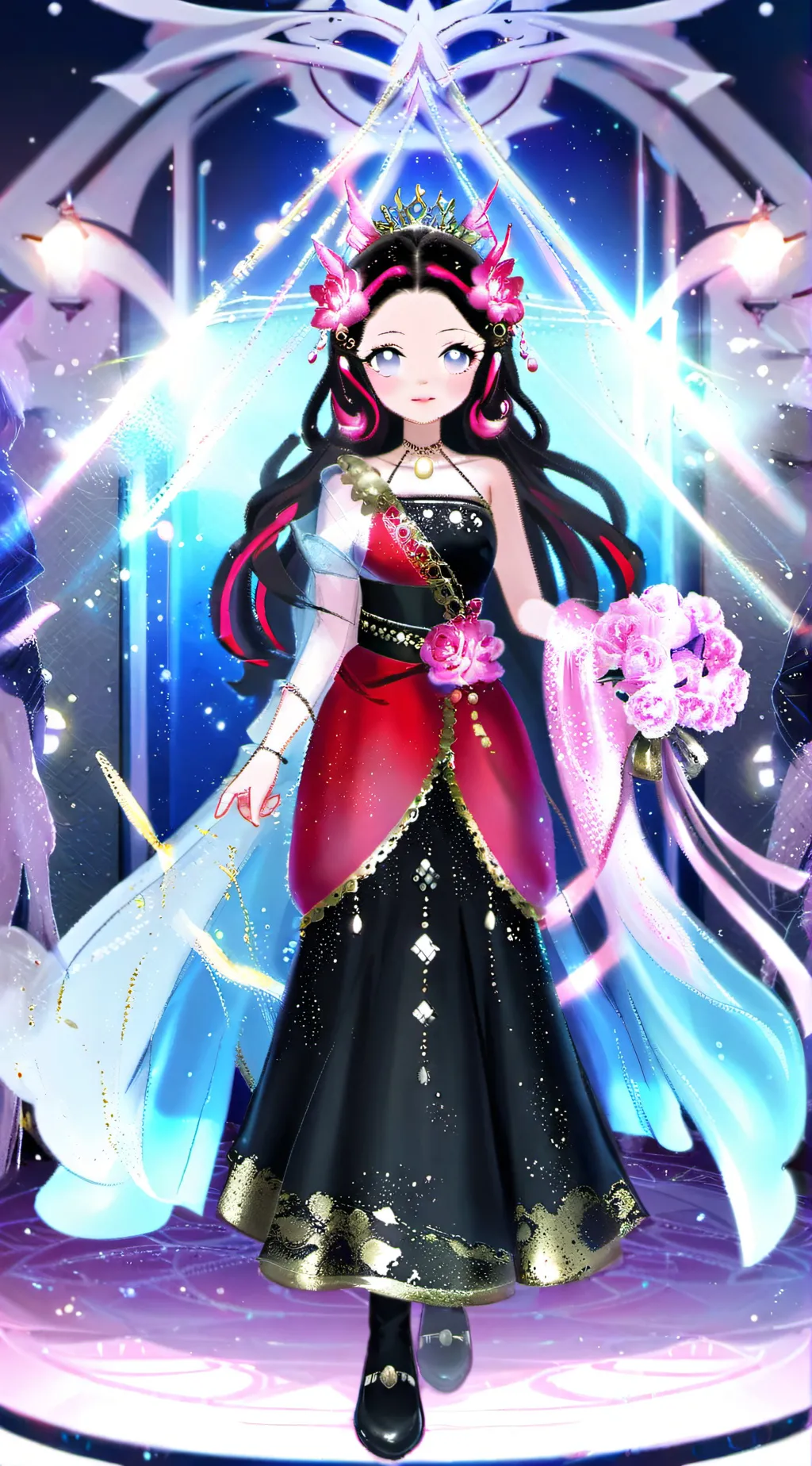 ai character: Rose background