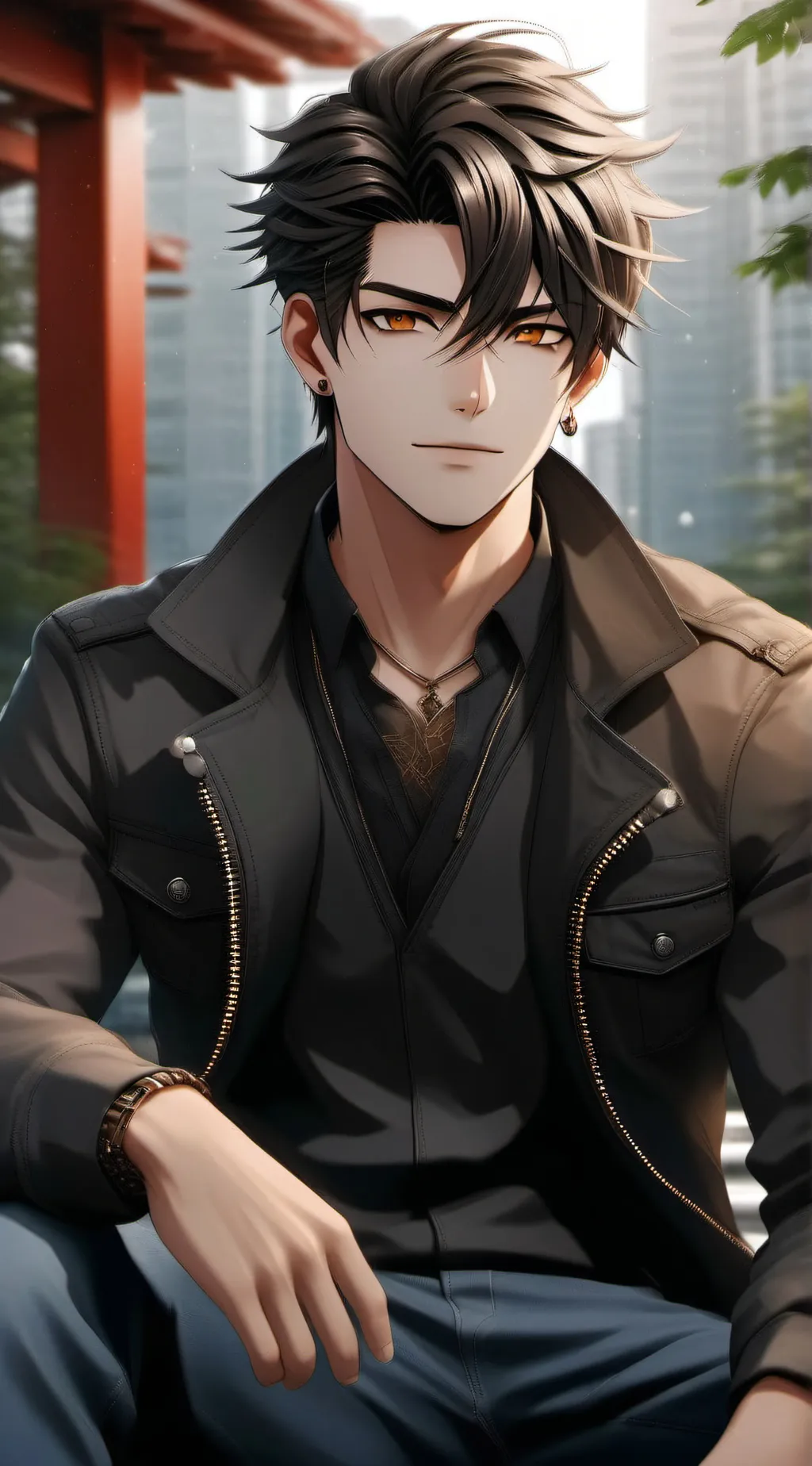 ai character: Issac  background