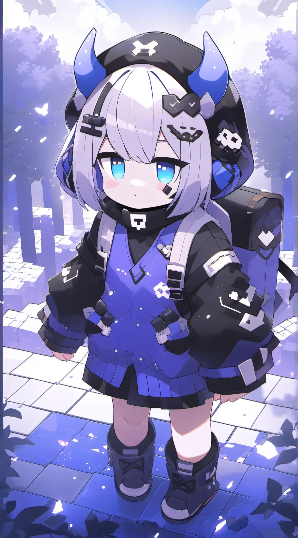 ai character: Smiling critters  background