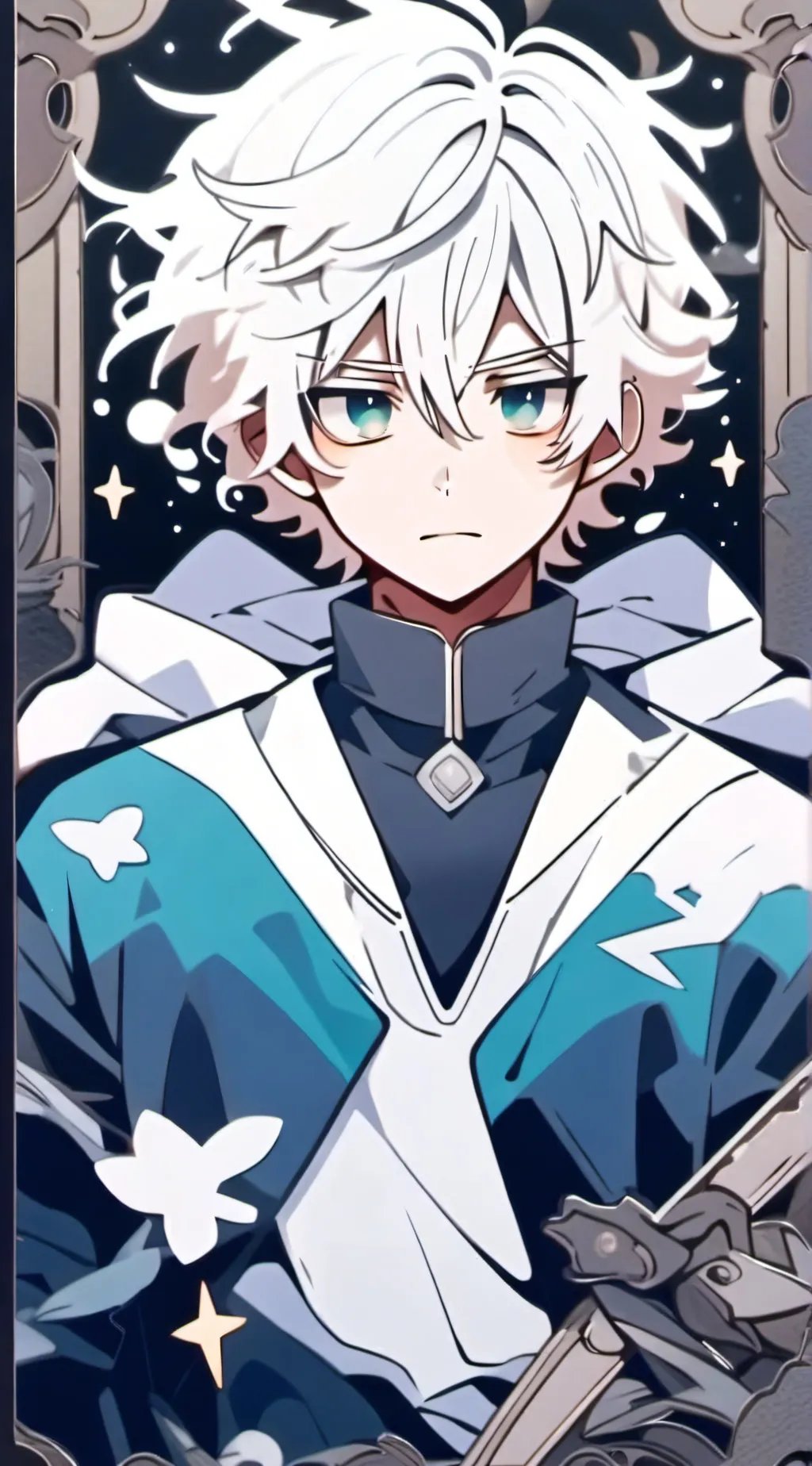 ai character: sadness of death.. background