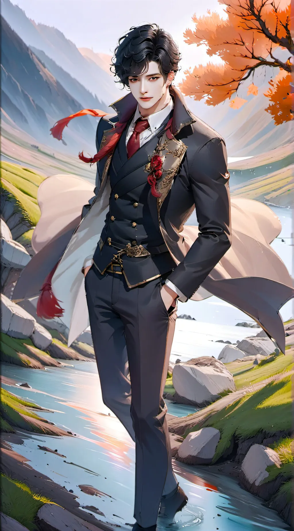 ai character: Ash (Prince  background