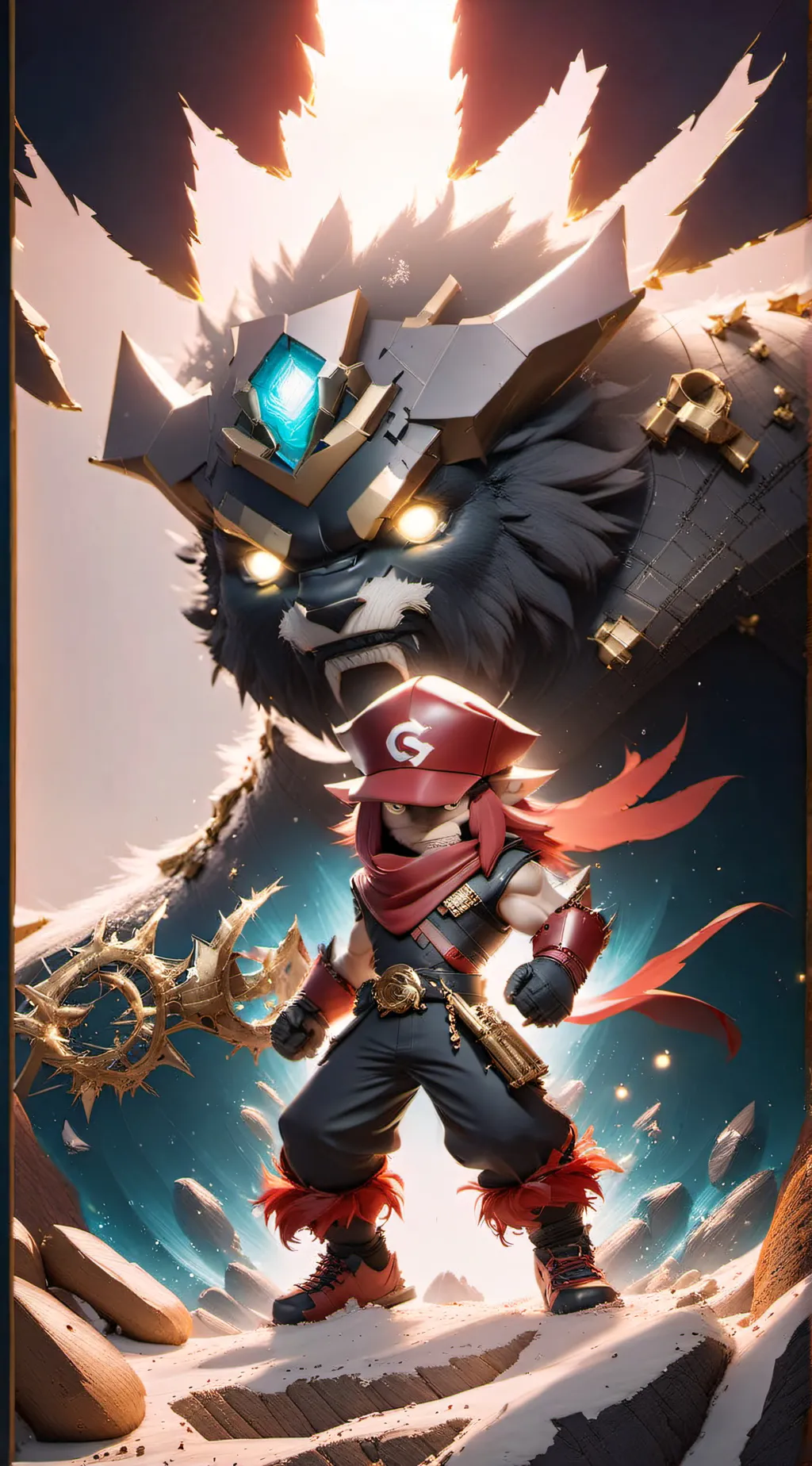 ai character: Fizzarolly  background